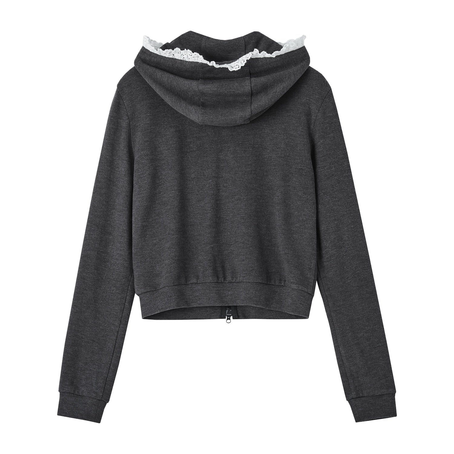 SOMESOWE Lace Trim Hoodie | MADAX