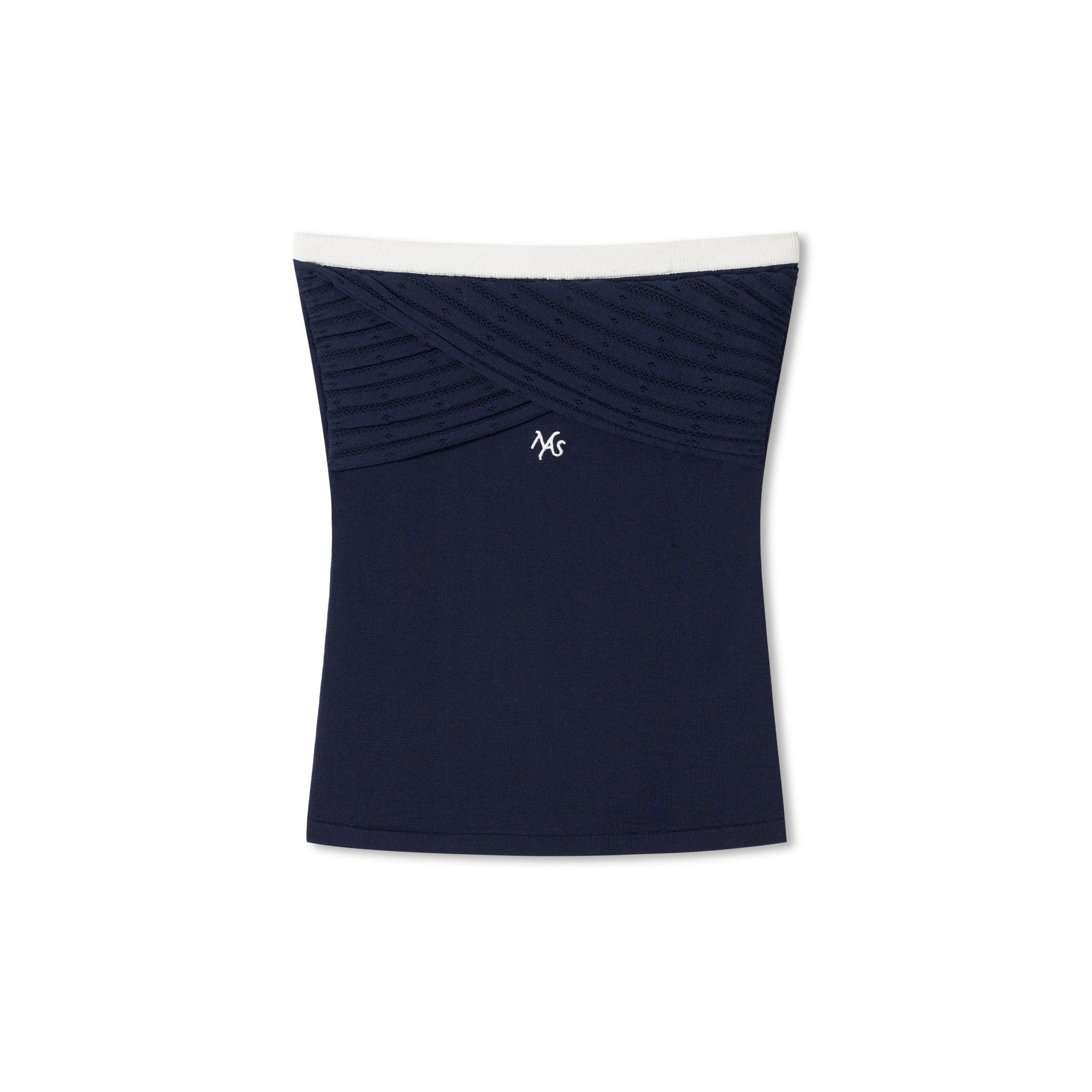 NAWS Lais Knit Bandeau in Blue | MADAX