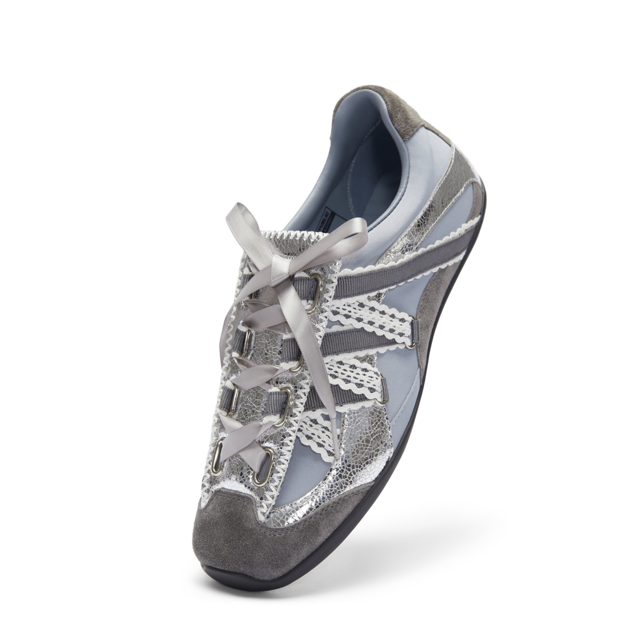 SMILEREPUBLIC Lalavie Silver - blue Low - top Ballet Shoes | MADAX