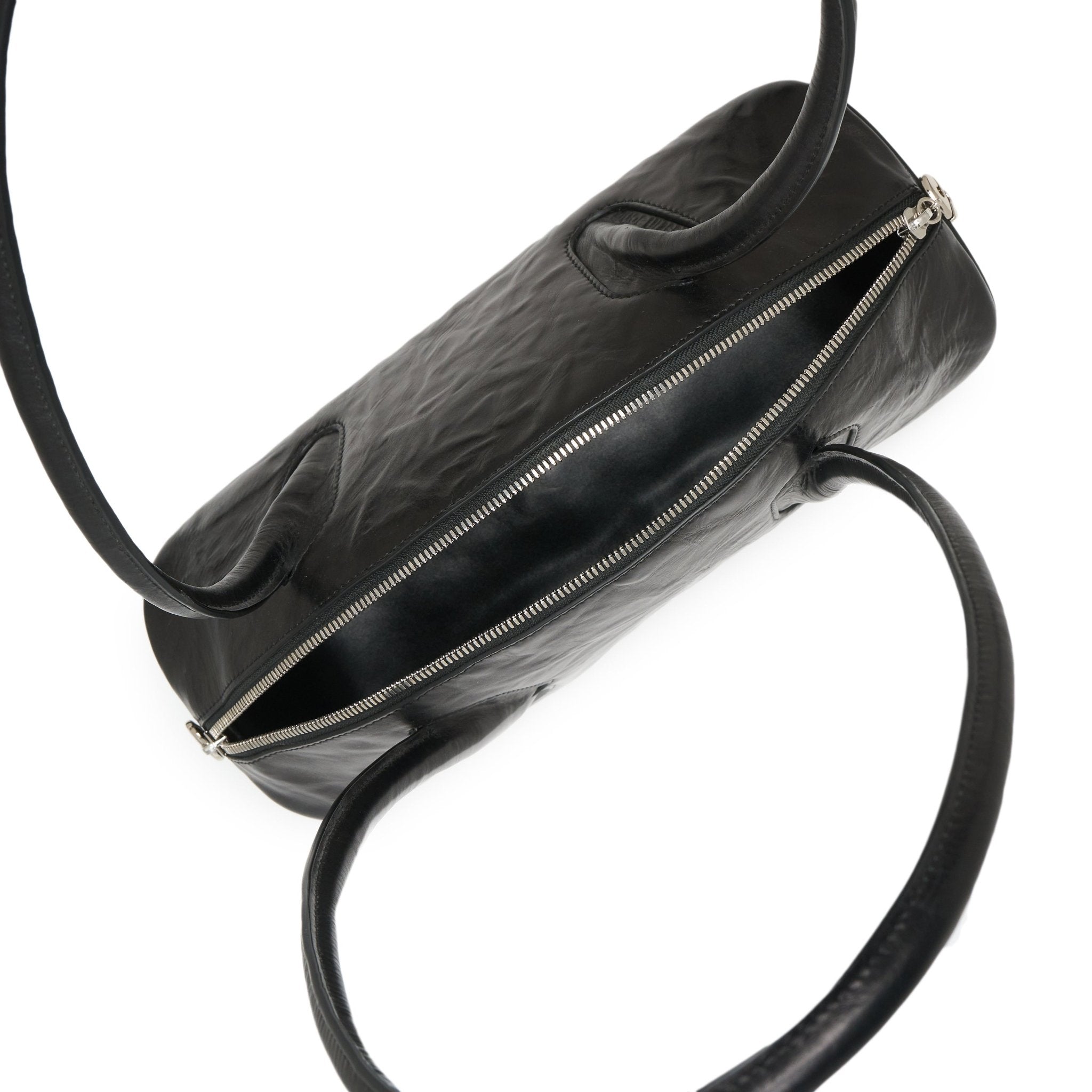 LOST IN ECHO Large Dumpling Bowling Ball Underarm Bag In Black | MADAX