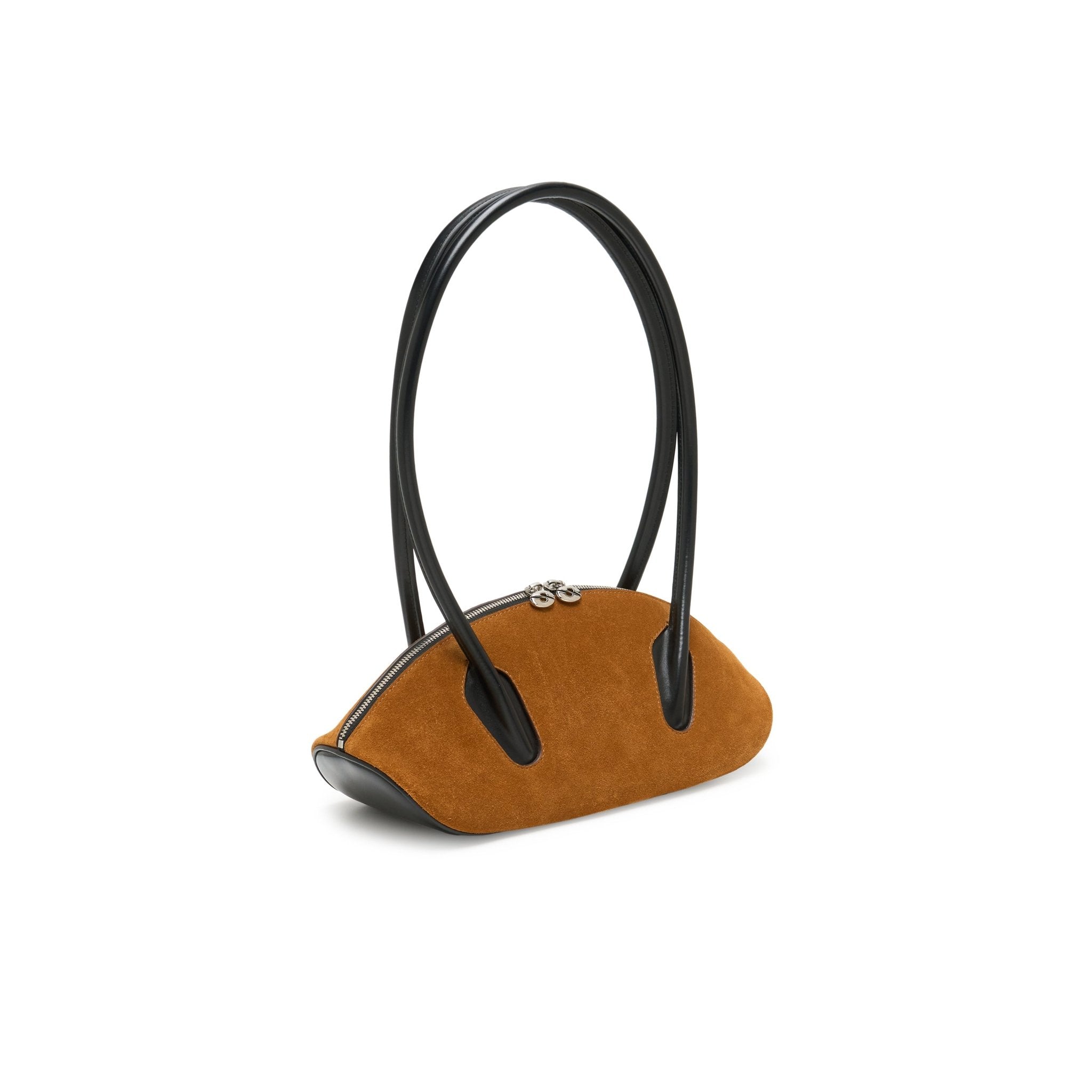 LOST IN ECHO Large Dumpling Bowling Ball Underarm Bag In Brown | MADAX