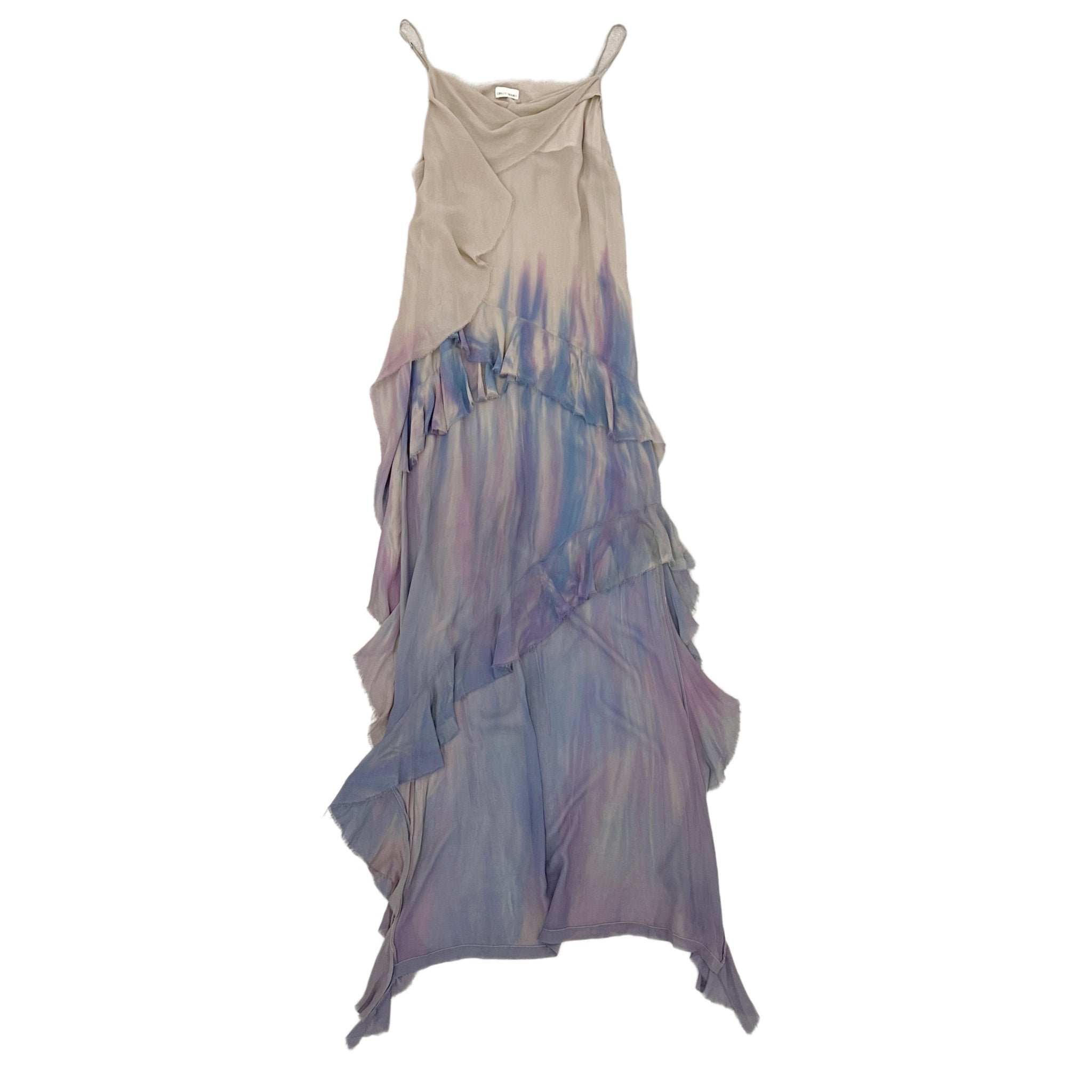 CPLUS SERIES Layered Gradient Ruffle Slip Dress | MADA IN CHINA