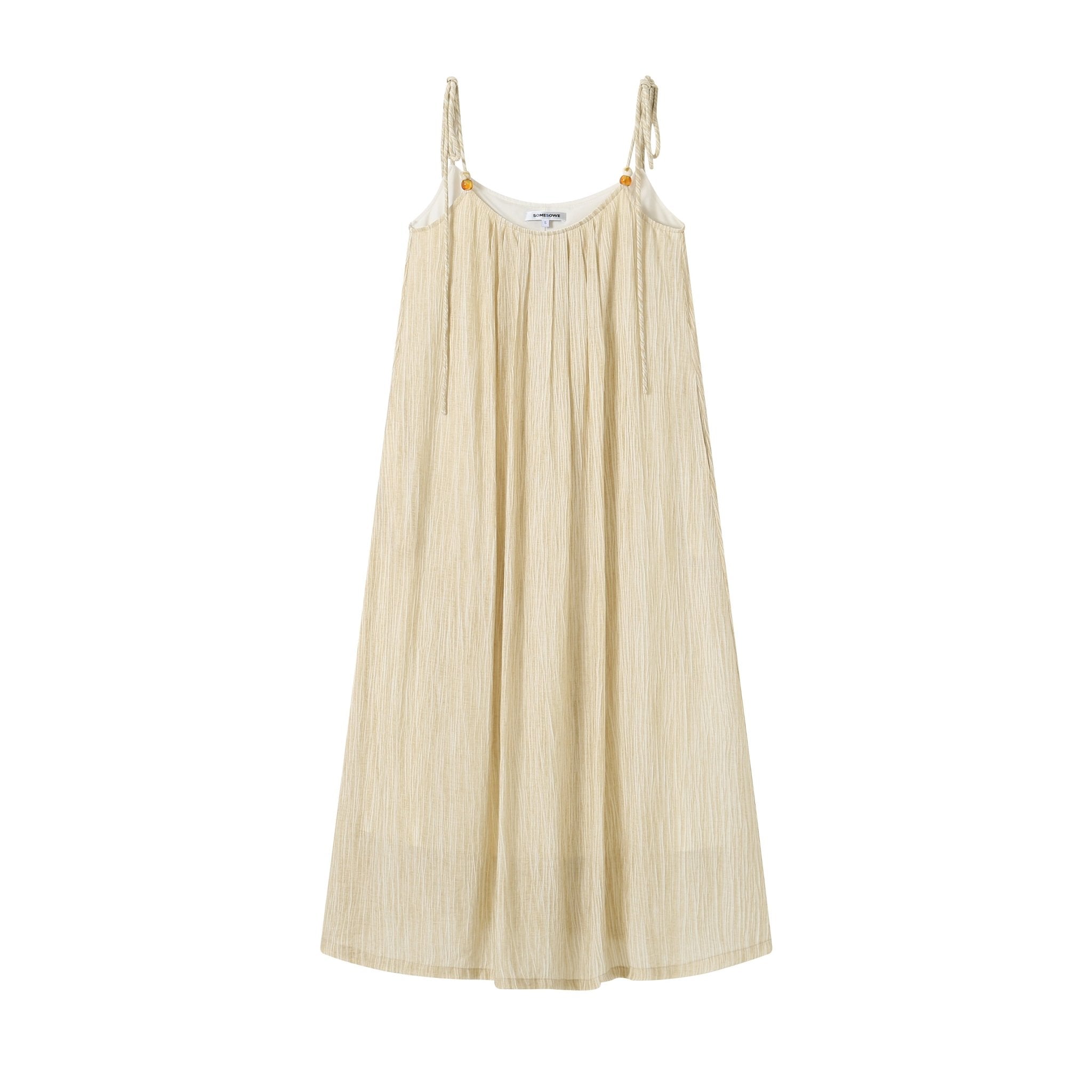 SOMESOWE Leisure Beaded Slip Dress | MADA IN CHINA