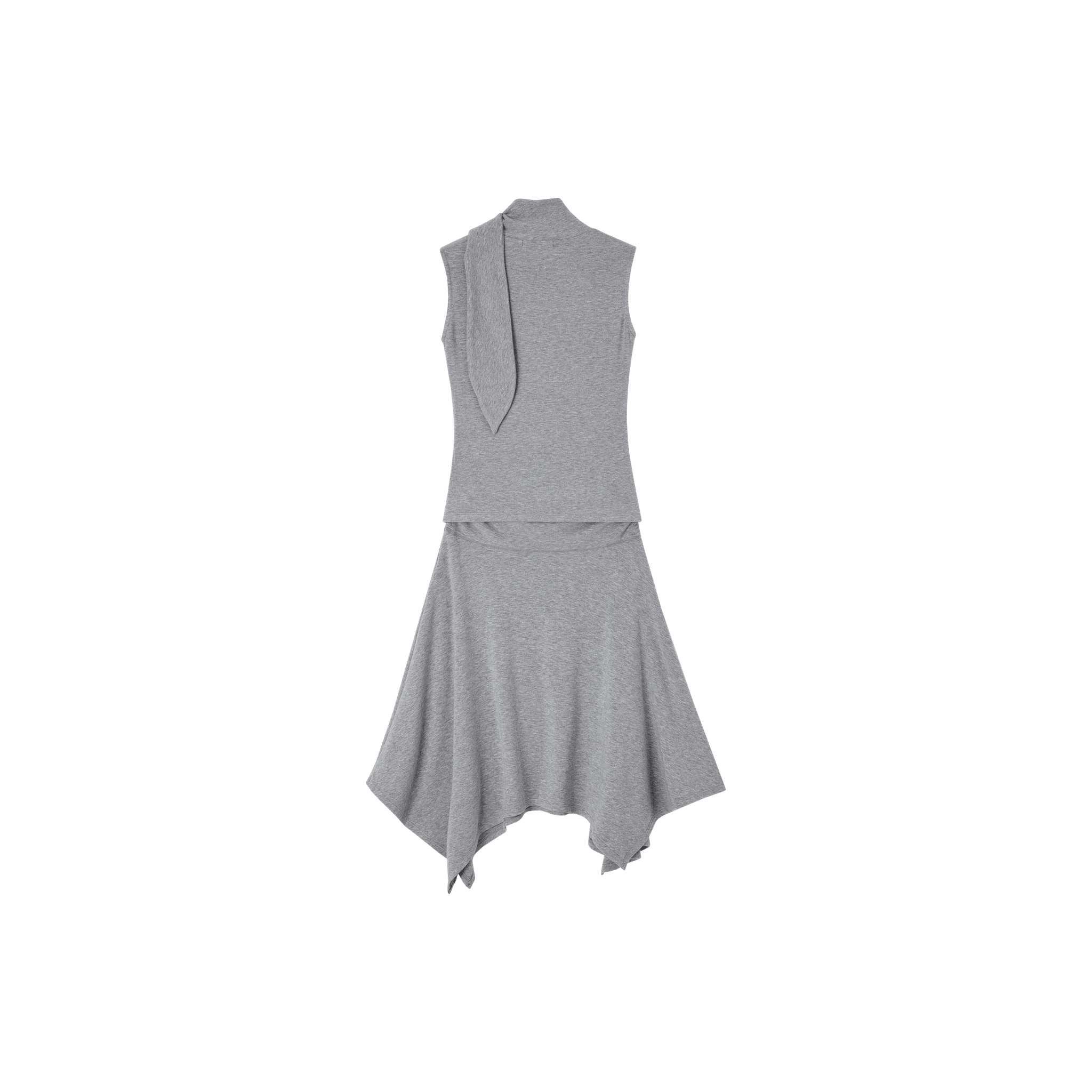 SOMESOWE Light Gray Loose - fitting Irregularly Draped Suit | MADAX