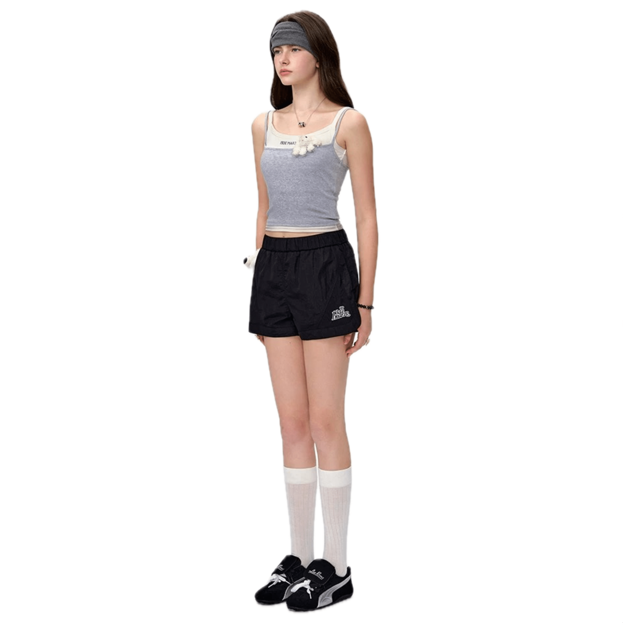 13DE MARZO Lightweight Training Shorts in Black | MADAX