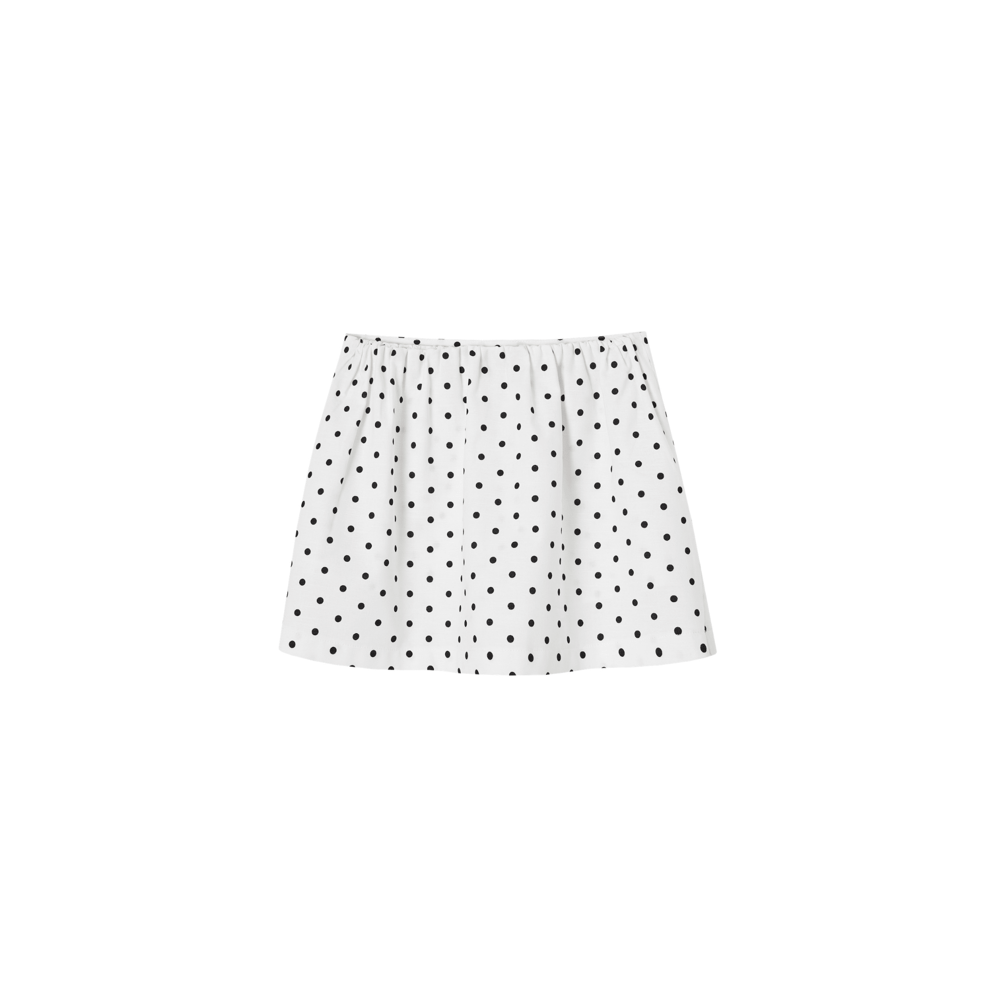 SOMESOWE Linen A-line Mini Skirt in White | MADAX
