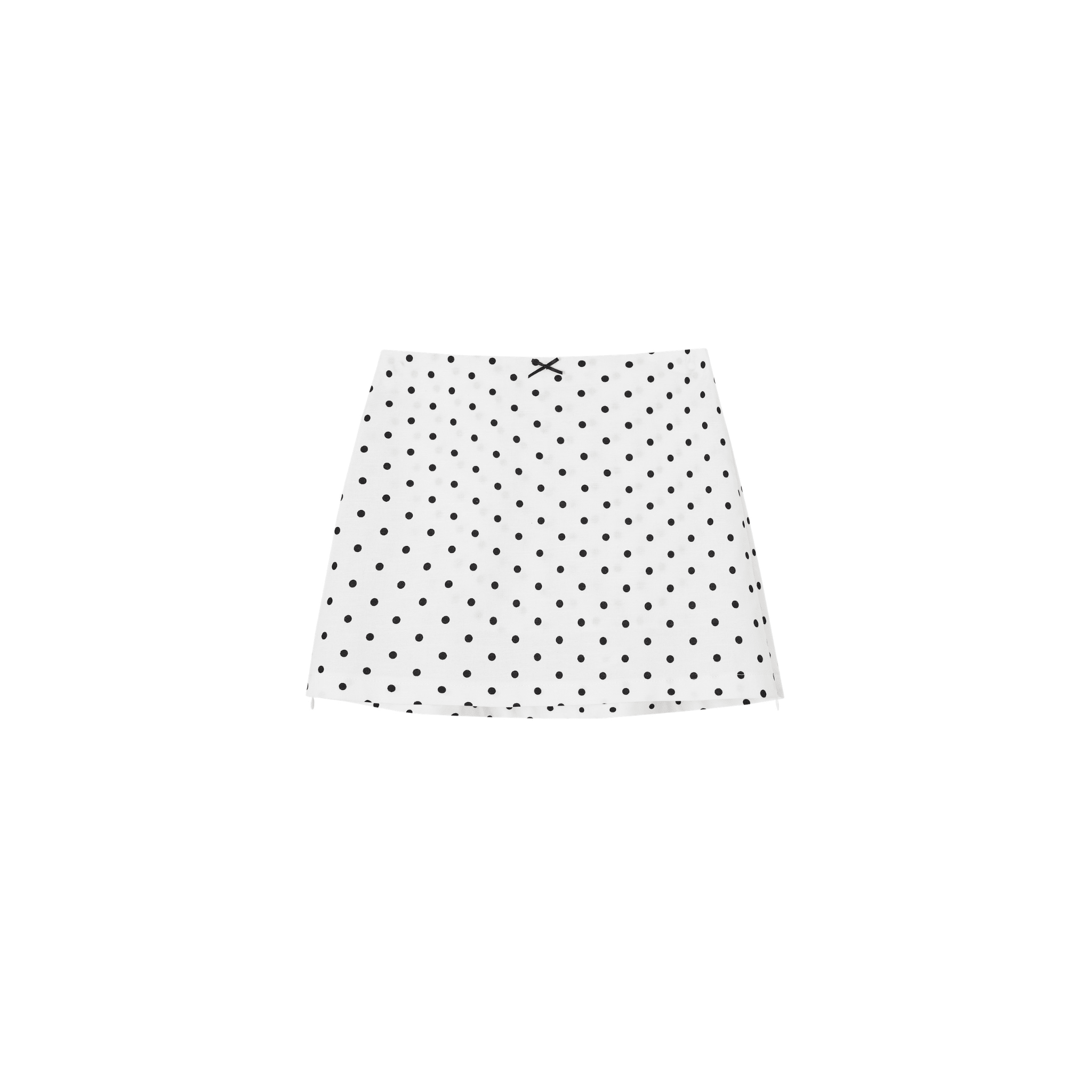 SOMESOWE Linen A-line Mini Skirt in White | MADAX