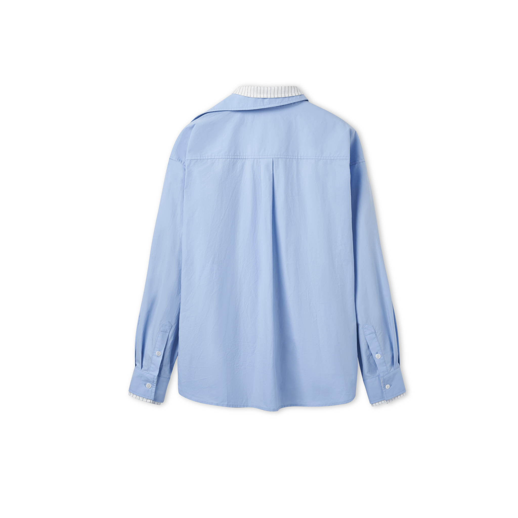 NAWS Lisbon Patchwork Shirt in Cloud Blue | MADAX
