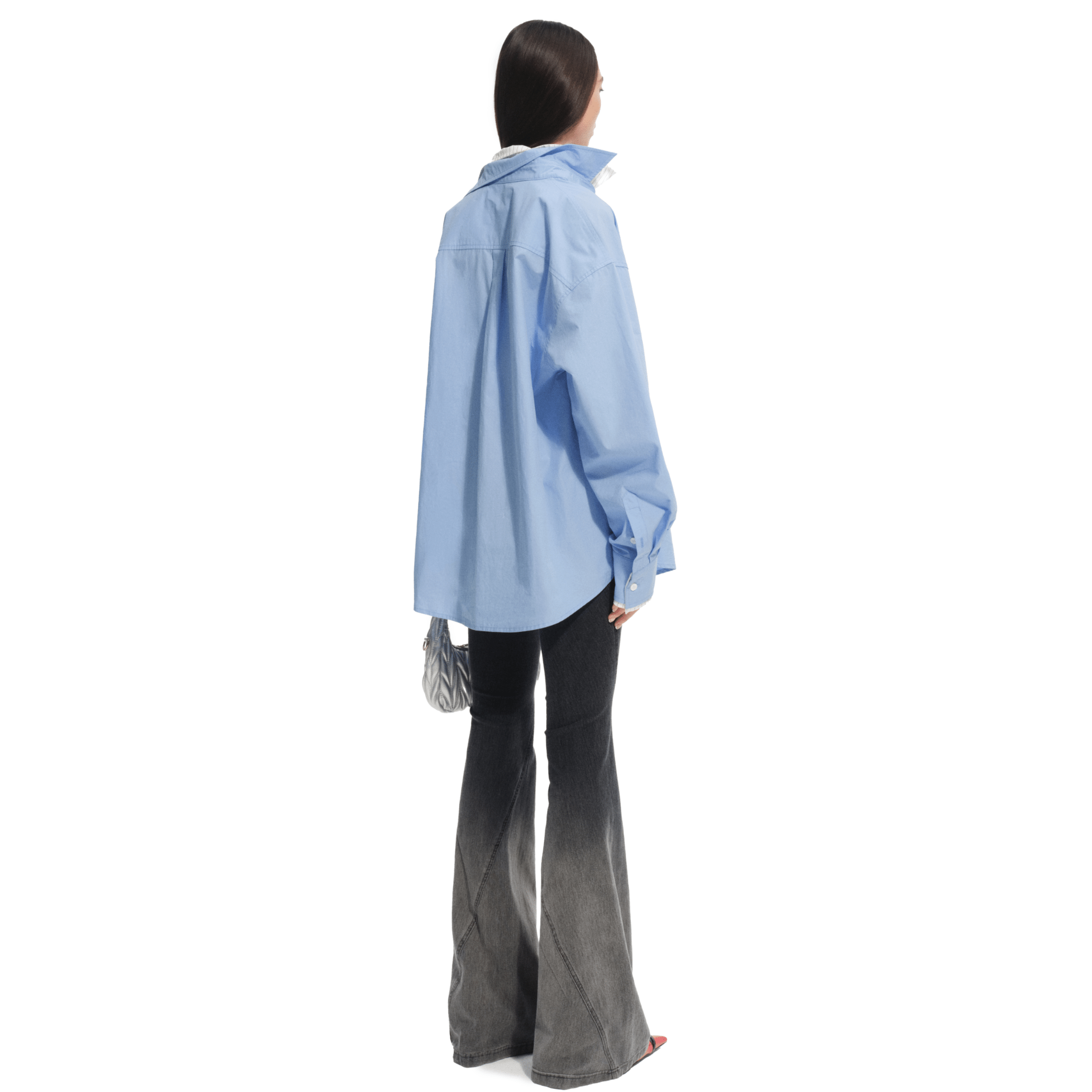 NAWS Lisbon Patchwork Shirt in Cloud Blue | MADAX