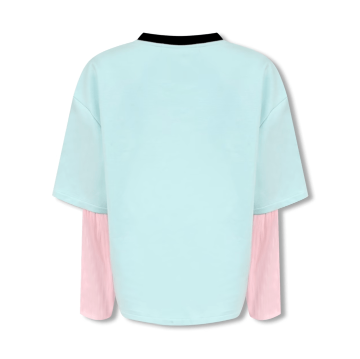 NOT FOR US Little House Rabbit Print Long Sleeve in Blue Pink | MADAX