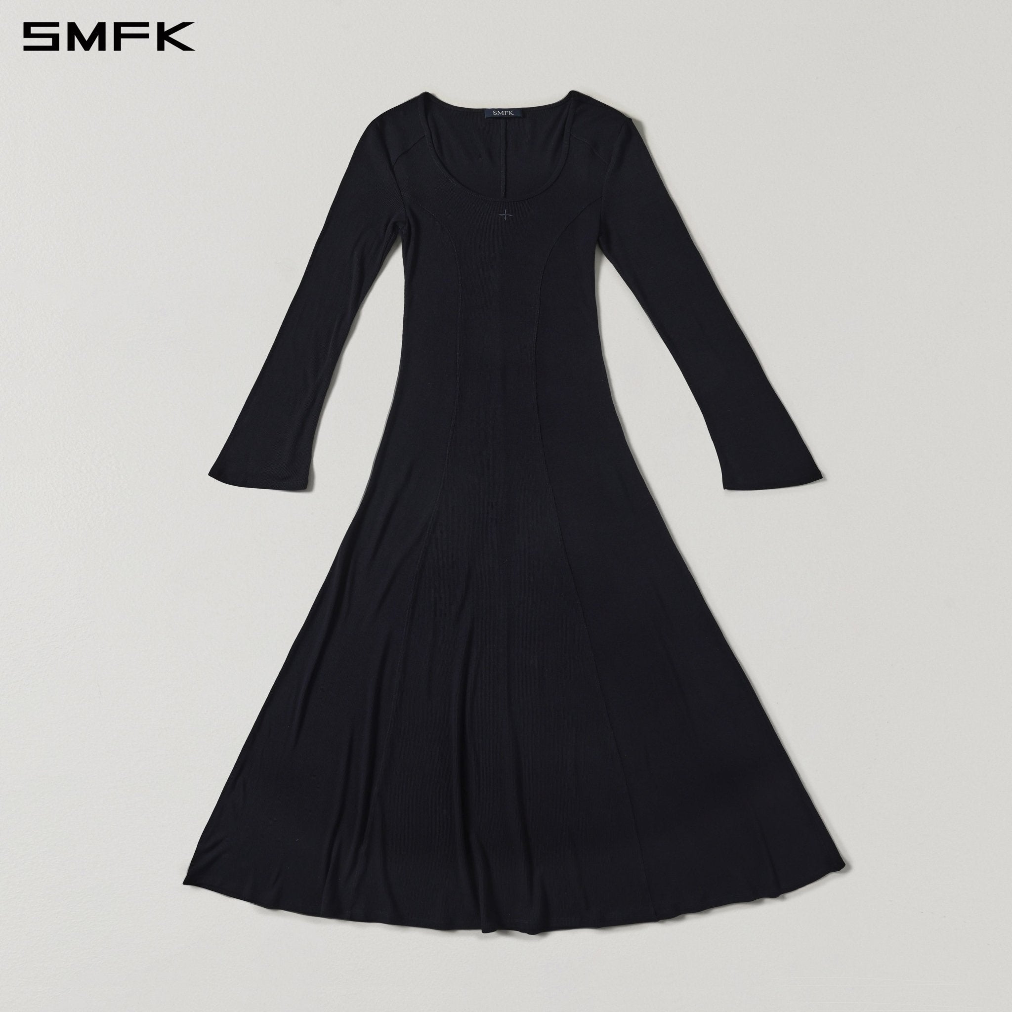 SMFK Long-Sleeved Black Dress | MADAX