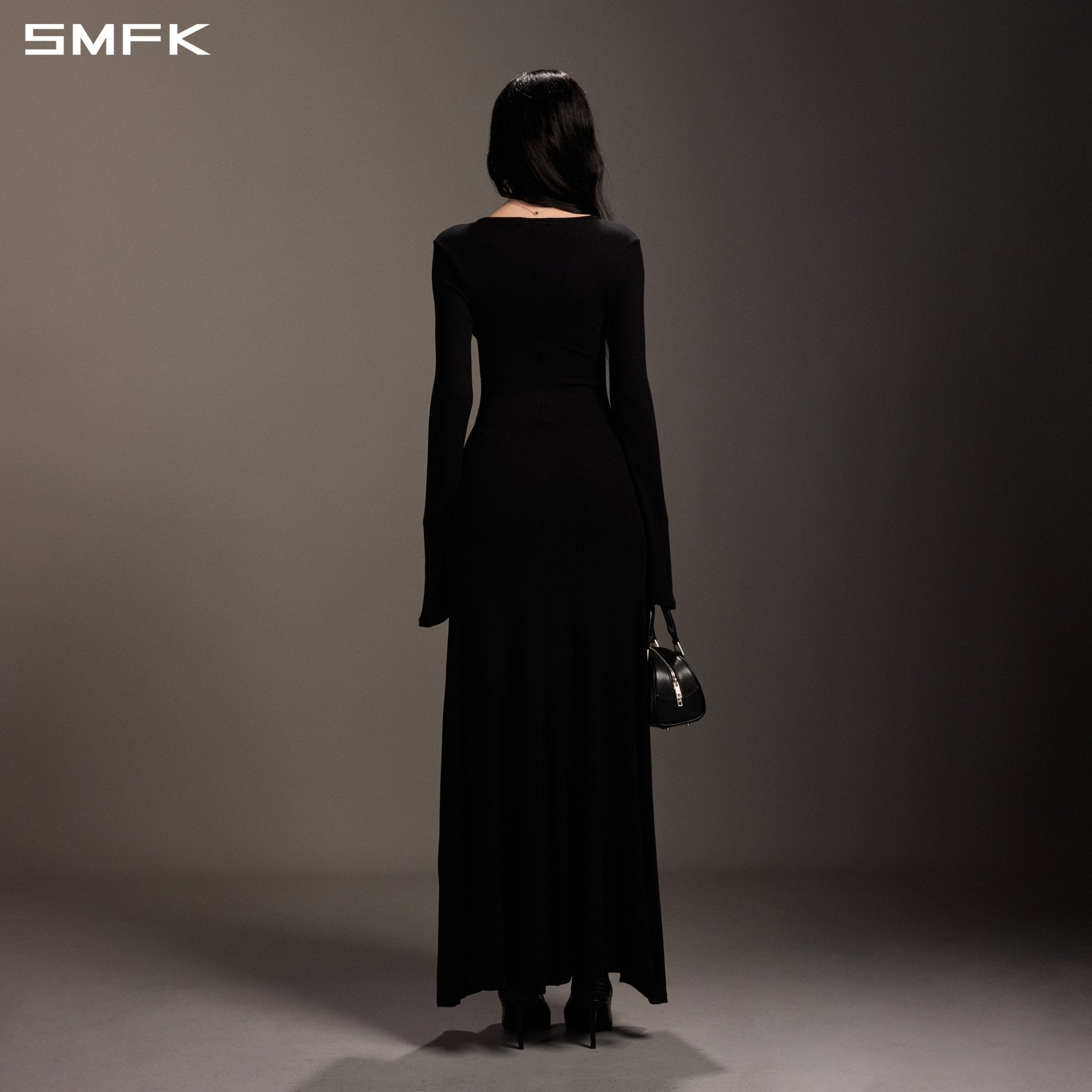 SMFK Long-Sleeved Black Dress | MADAX