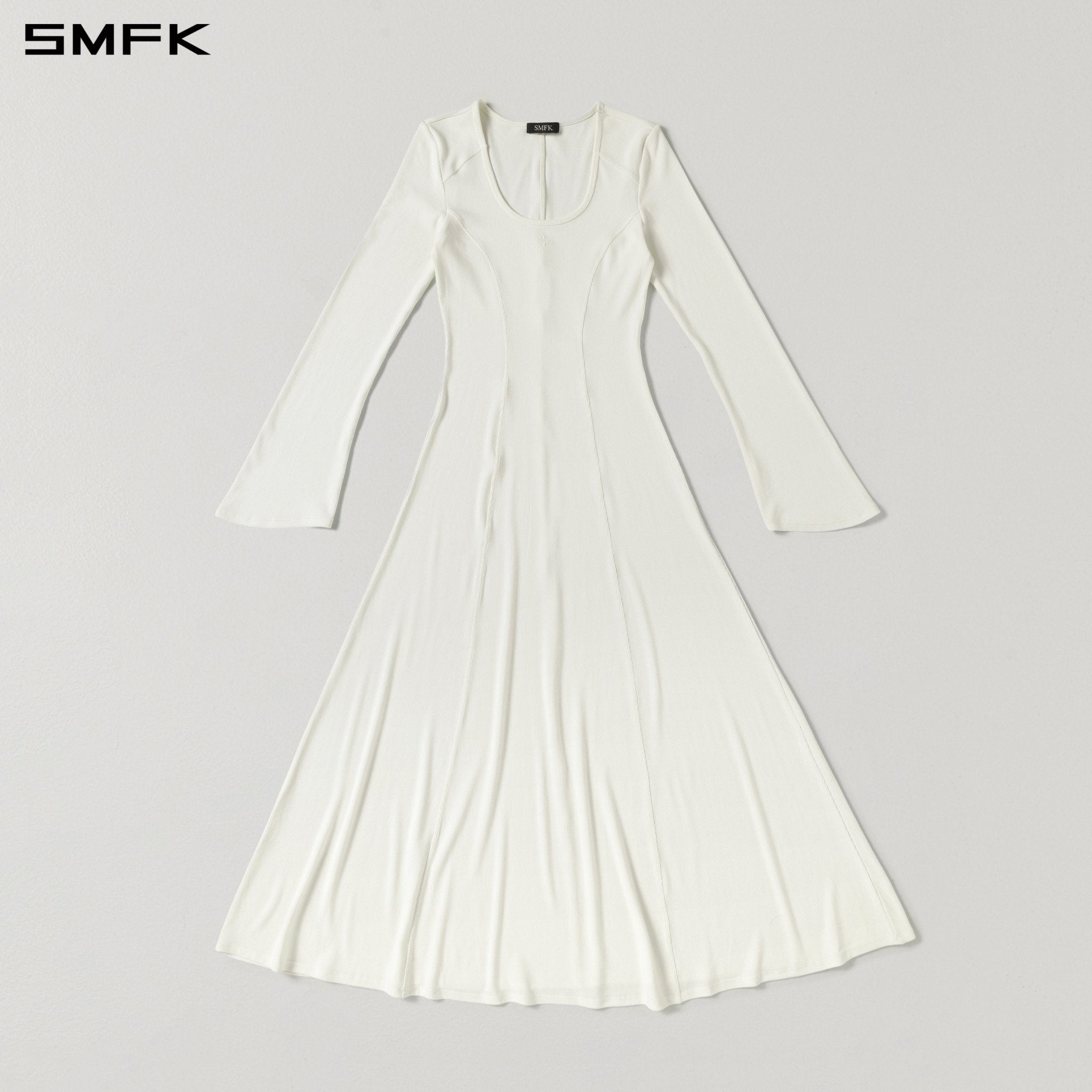 SMFK Long-Sleeved White Dress | MADAX