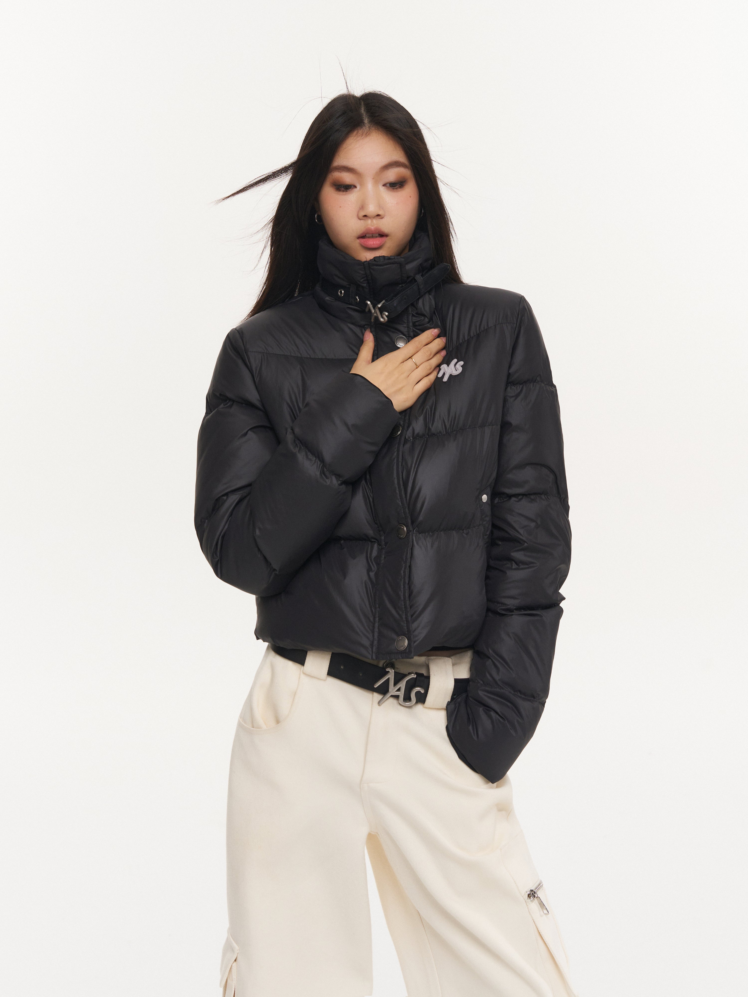 Black Cloud Down  Puff Jacket