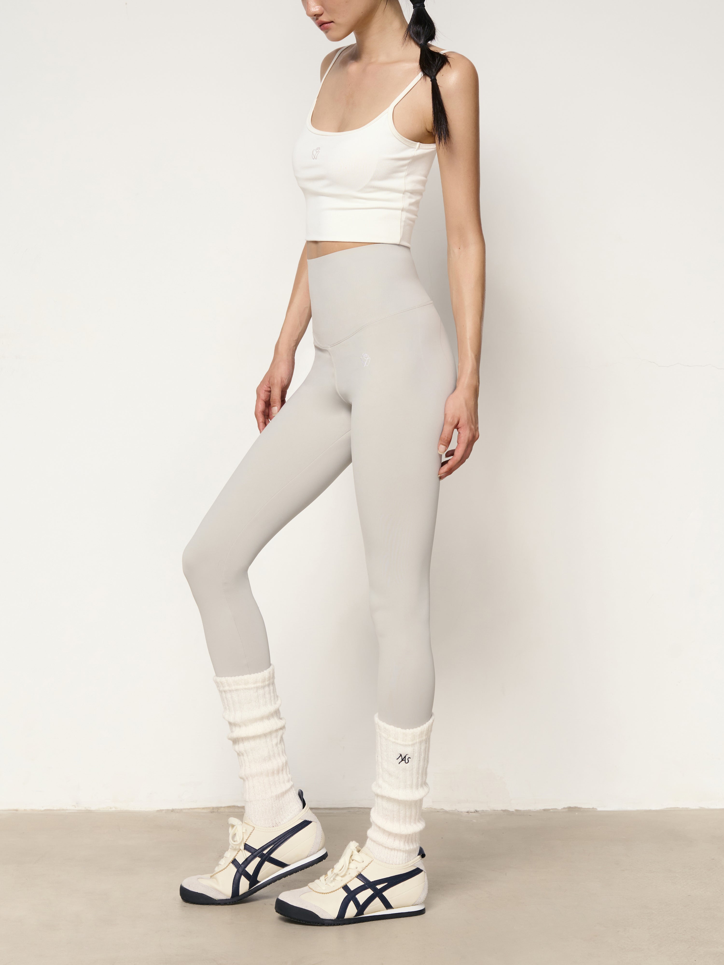 Gray Freedom Shark Legging Pants