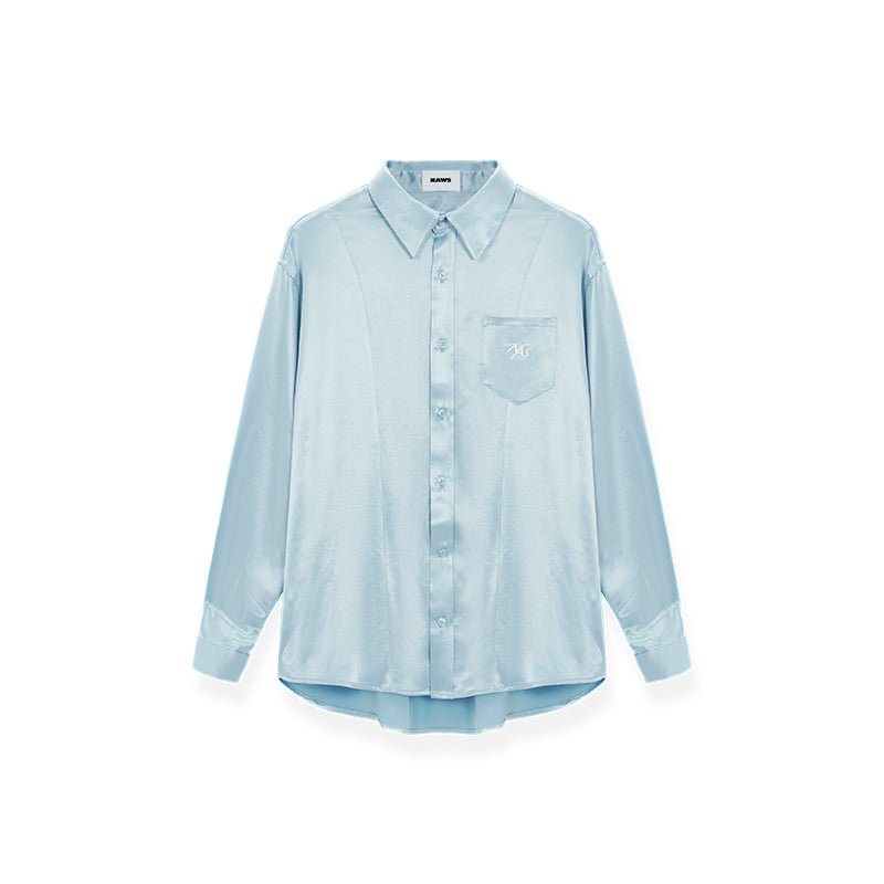 NAWS Loose Acetate Satin Shirt | MADAX