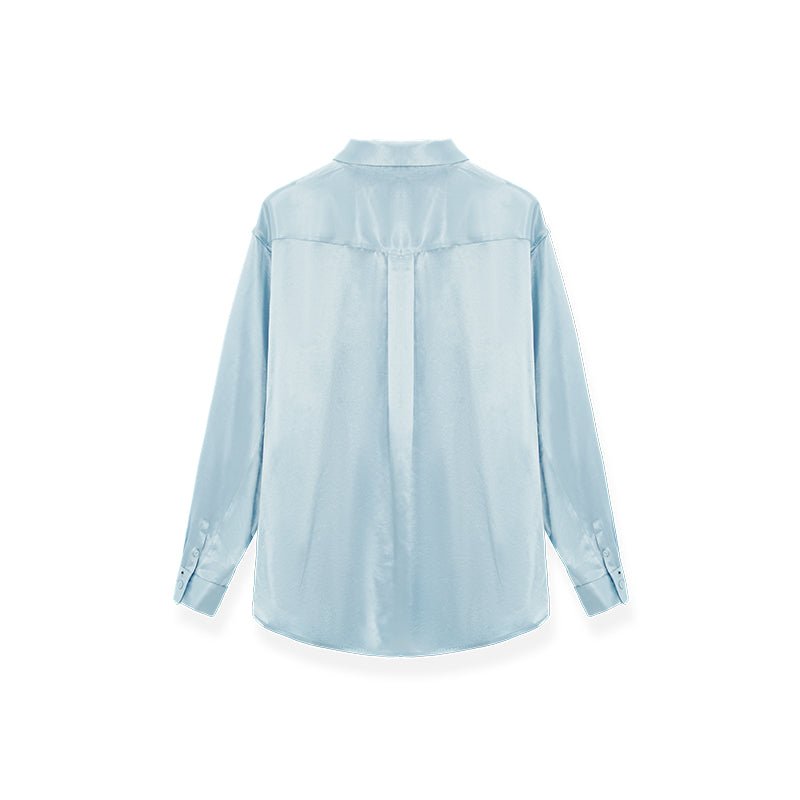 NAWS Loose Acetate Satin Shirt | MADAX