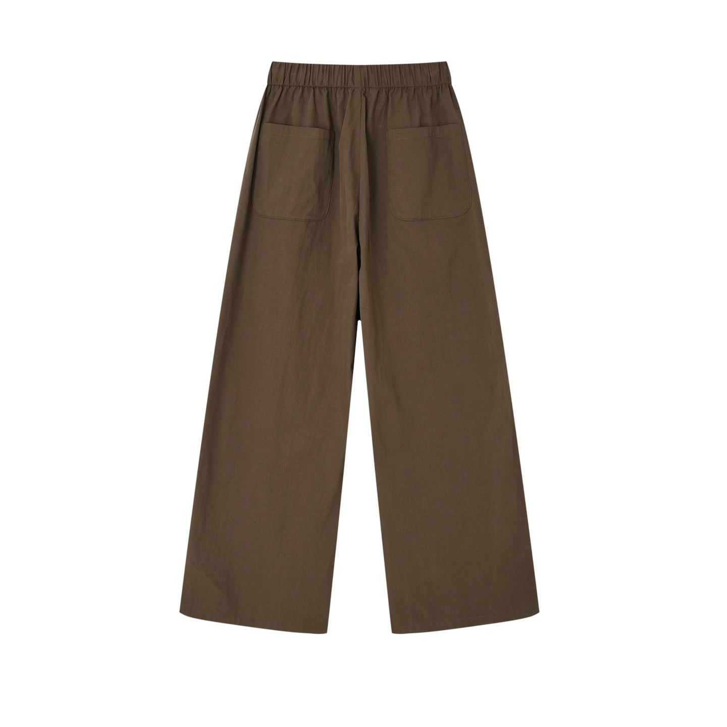 SOMESOWE Loose Casual Wide - leg Scimitar Pants In Brown | MADAX