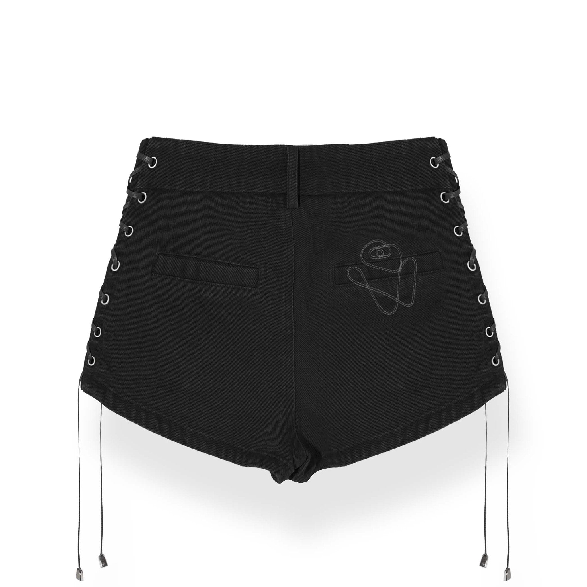 NAWS Low - Rise Strappy Super Short Pants Black | MADA IN CHINA