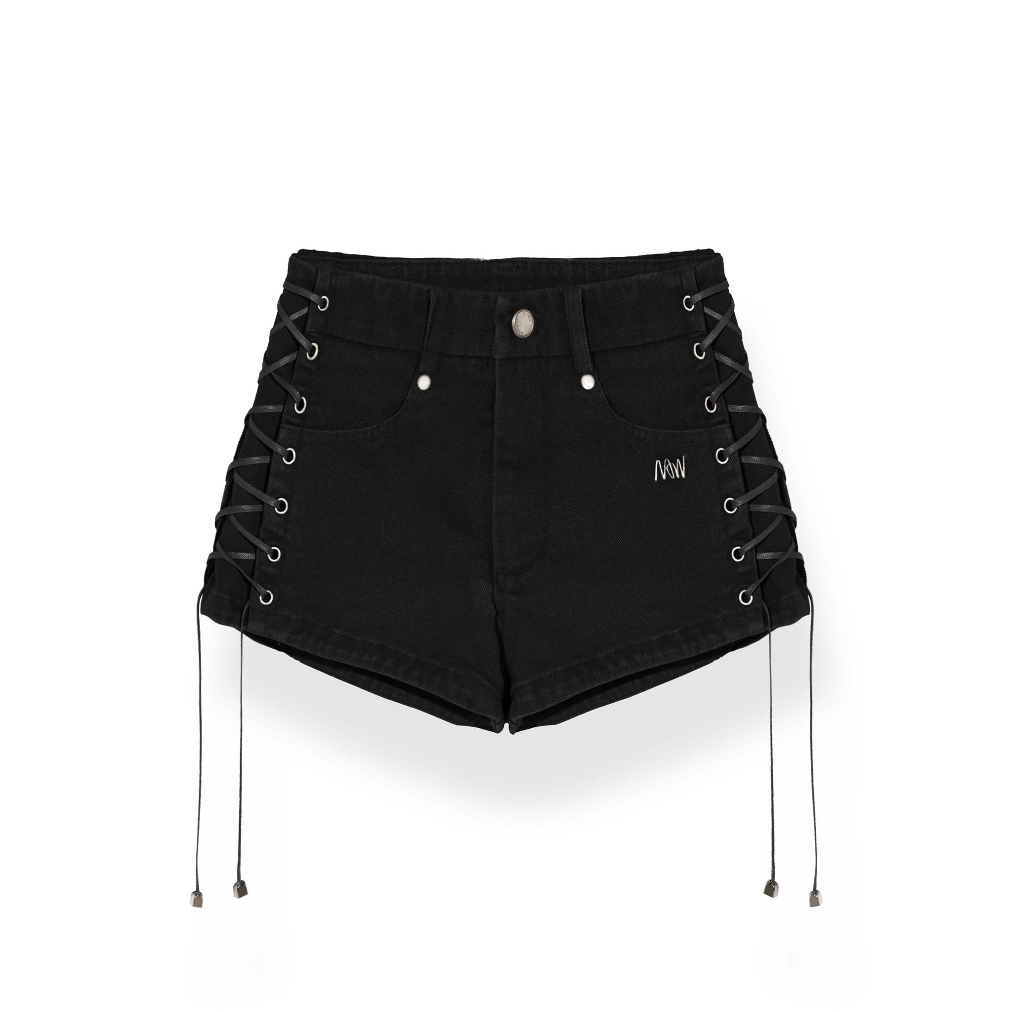 NAWS Low - Rise Strappy Super Short Pants Black | MADA IN CHINA