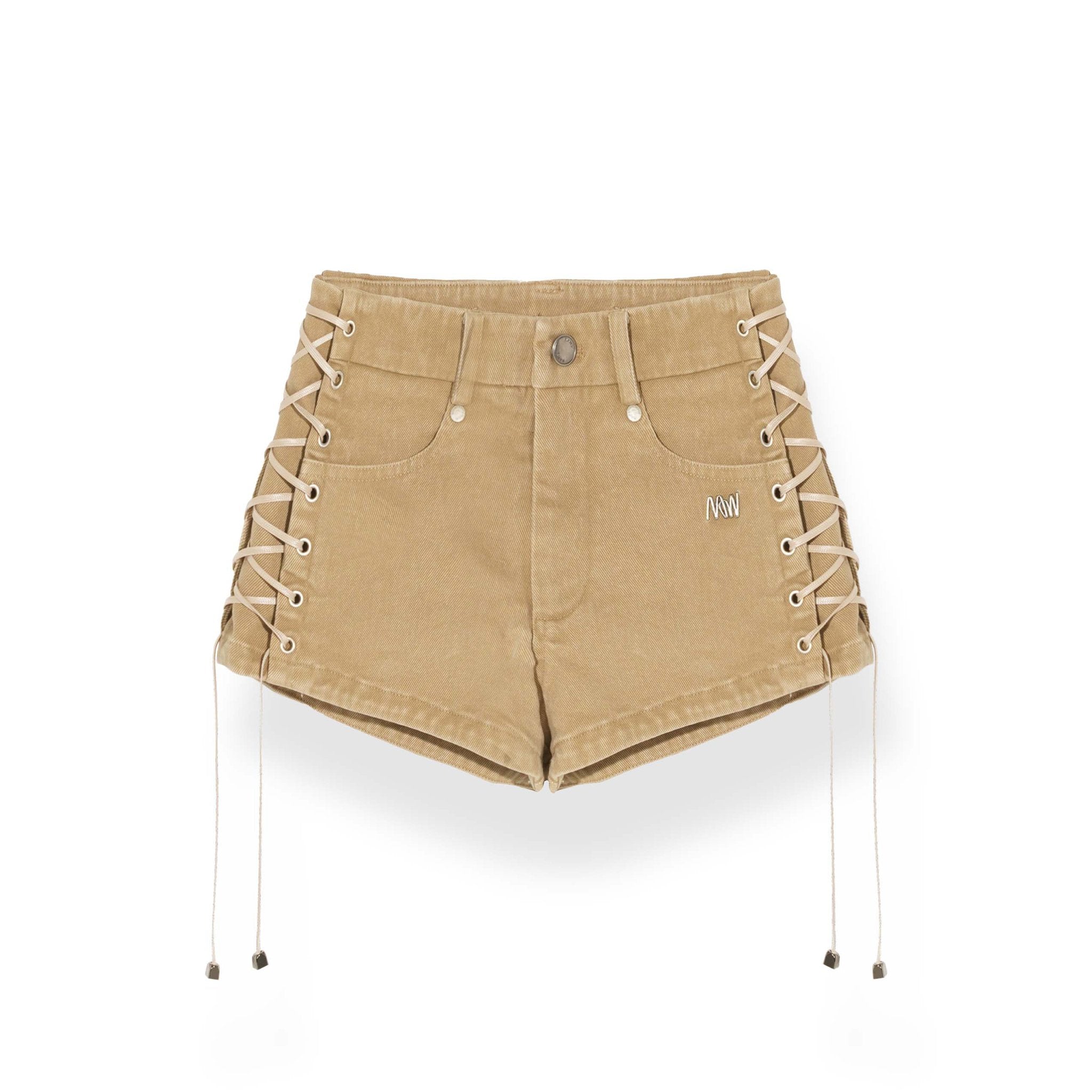 NAWS Low - Rise Strappy Super Short Pants Brown | MADA IN CHINA