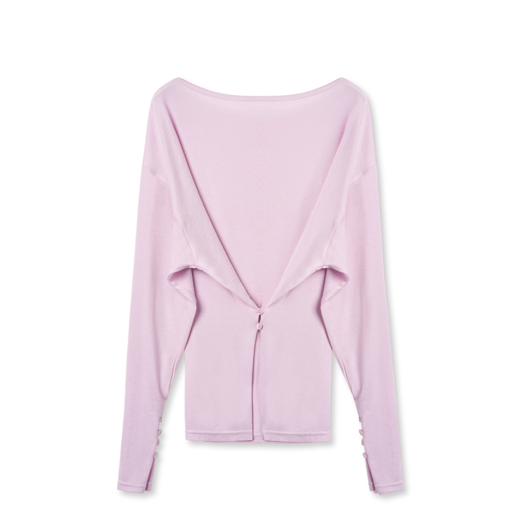 NAWS Luce Long - sleeved TEE in Soft Mist Pink | MADAX