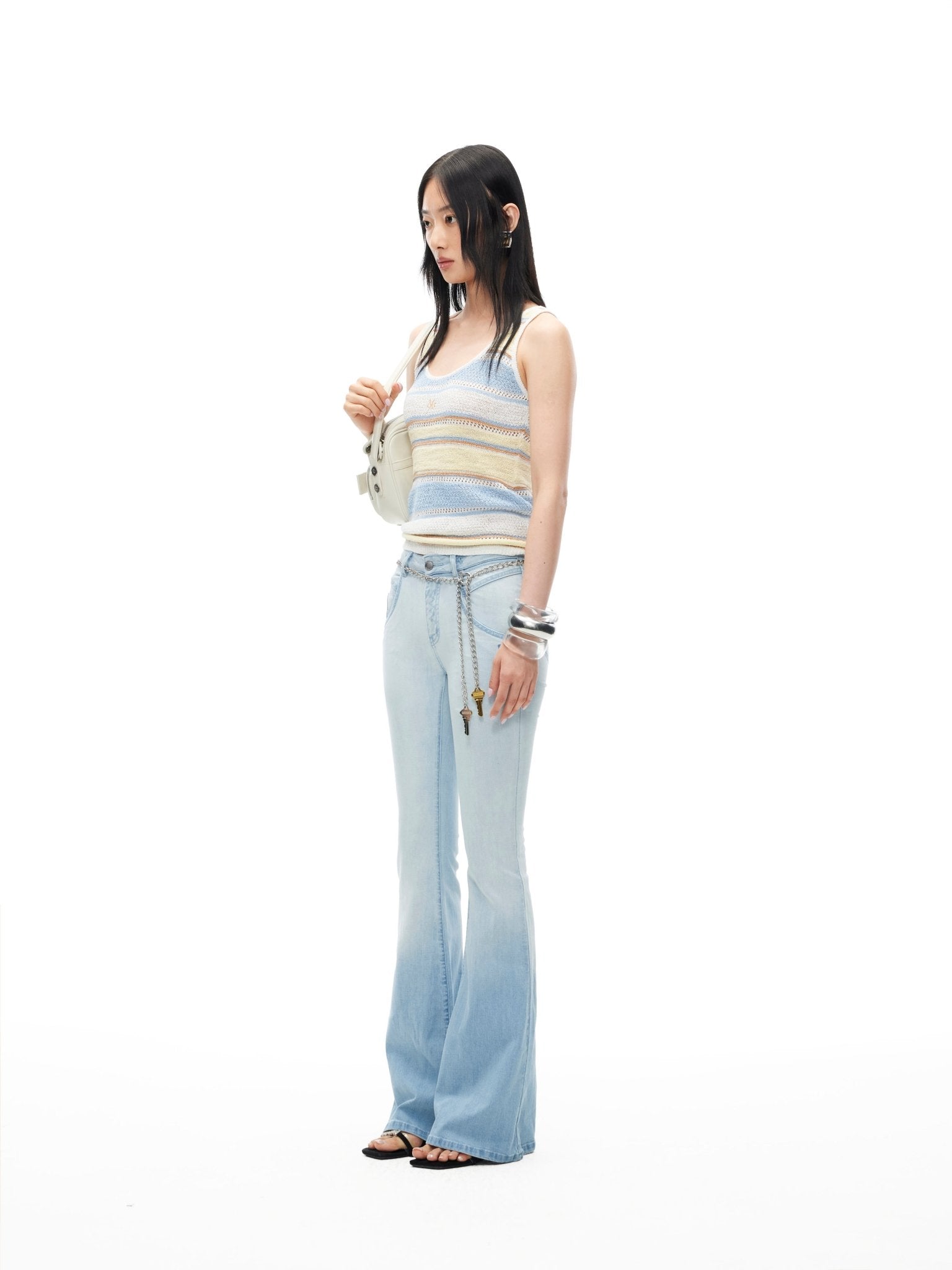 NAWS Malfi Knit Camisole in Beige | MADAX