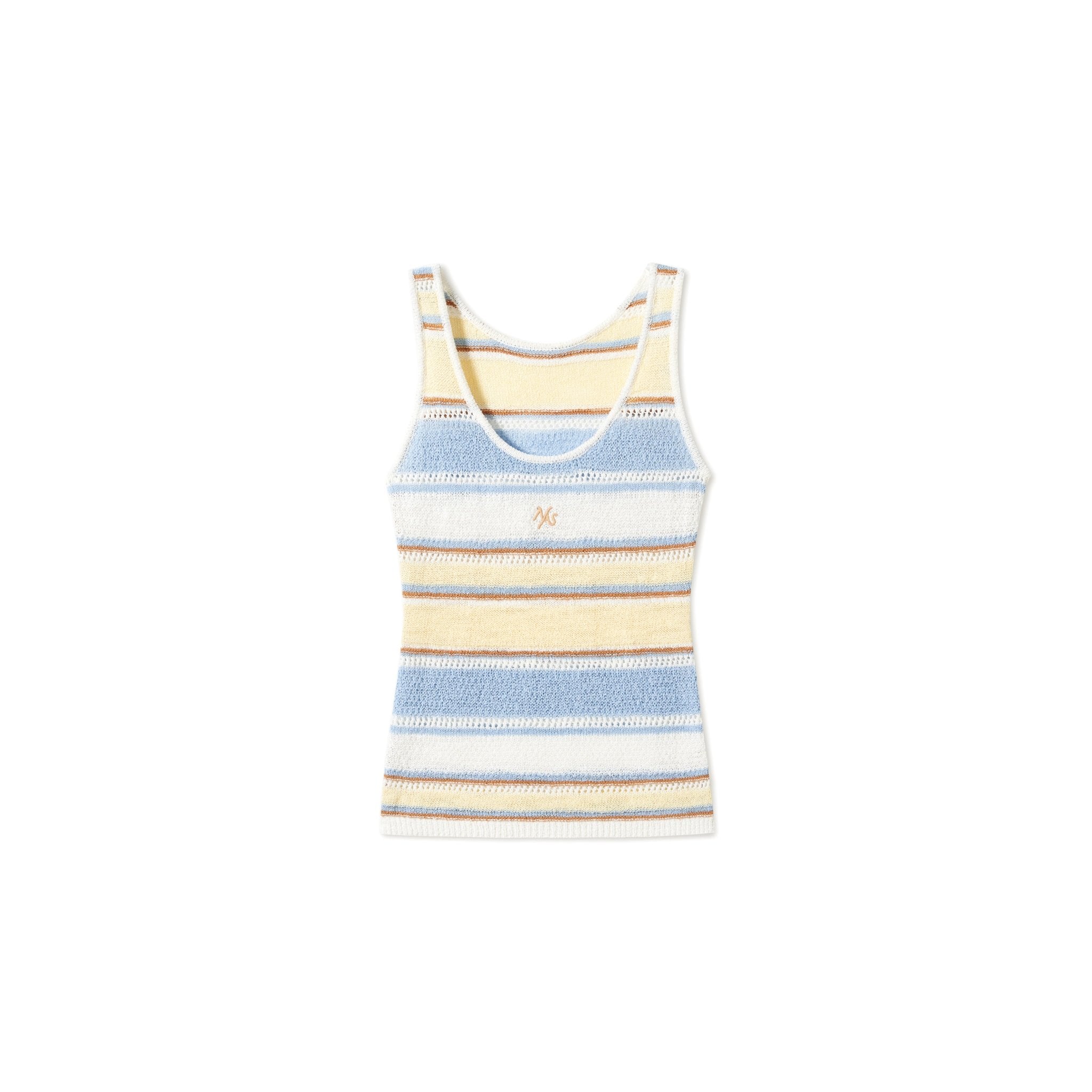 NAWS Malfi Knit Camisole in Beige | MADAX