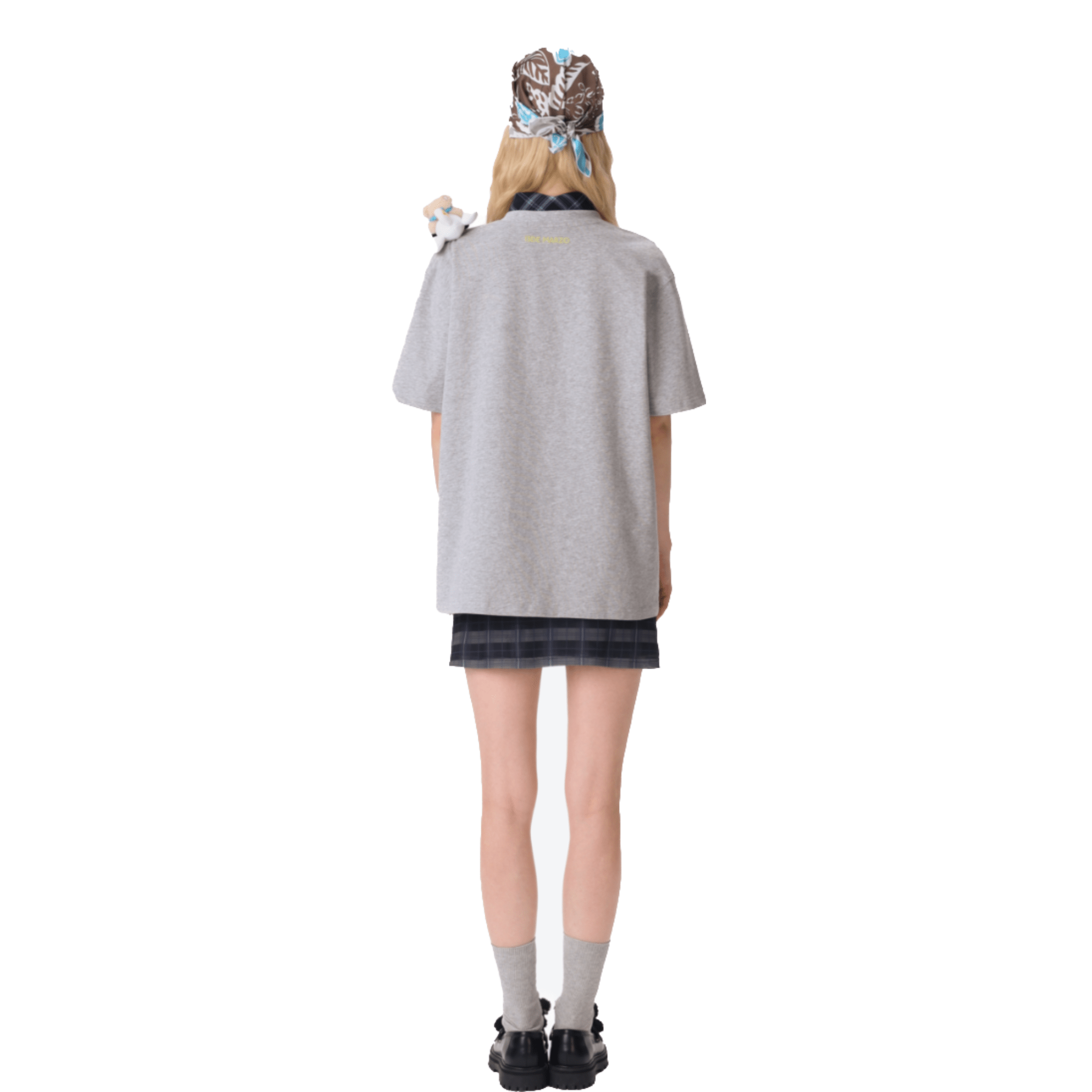 13DE MARZO Map Illustration T-shirt in Gray | MADAX