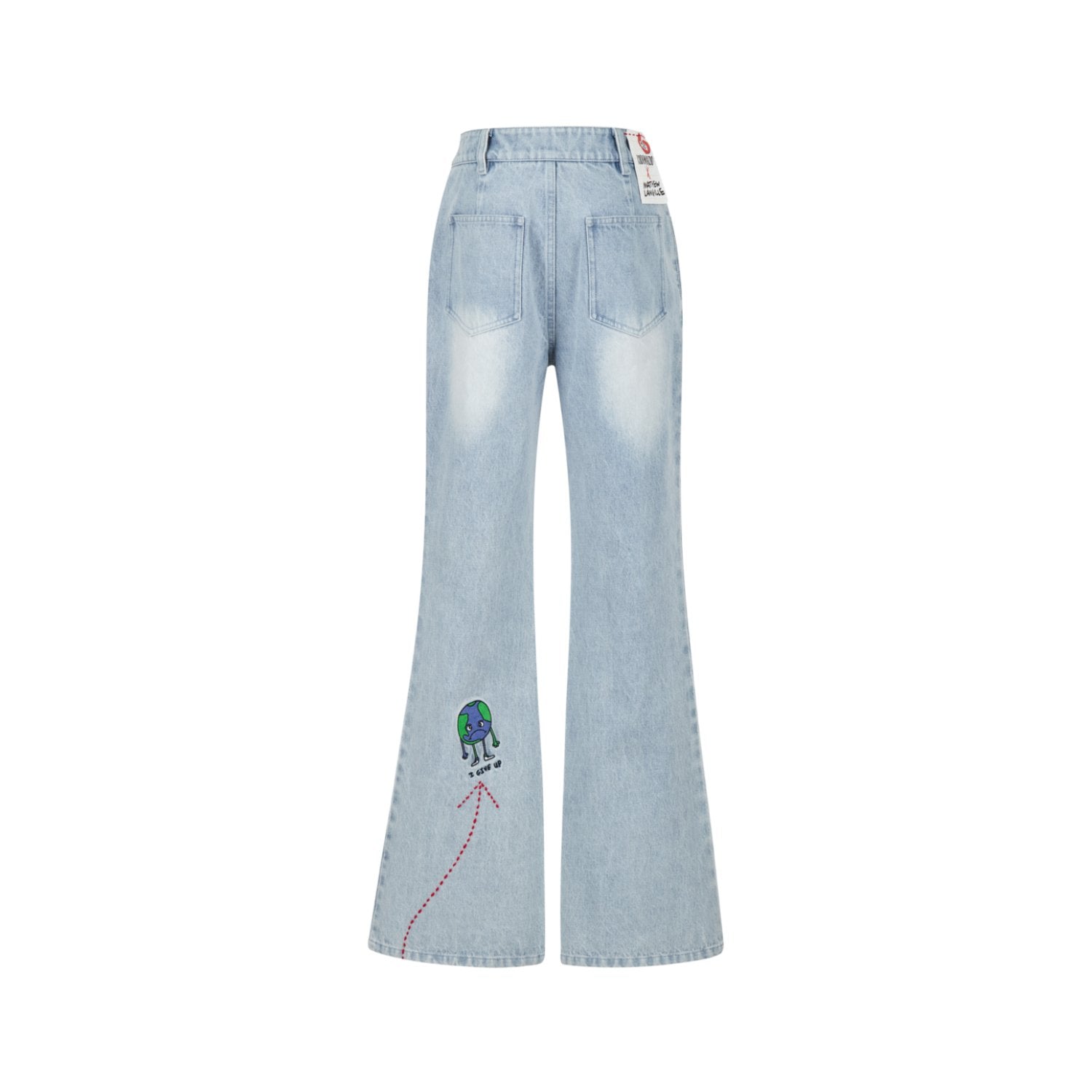 13DE MARZO Matthew Langille Bear Travel Flare Jeans | MADAX