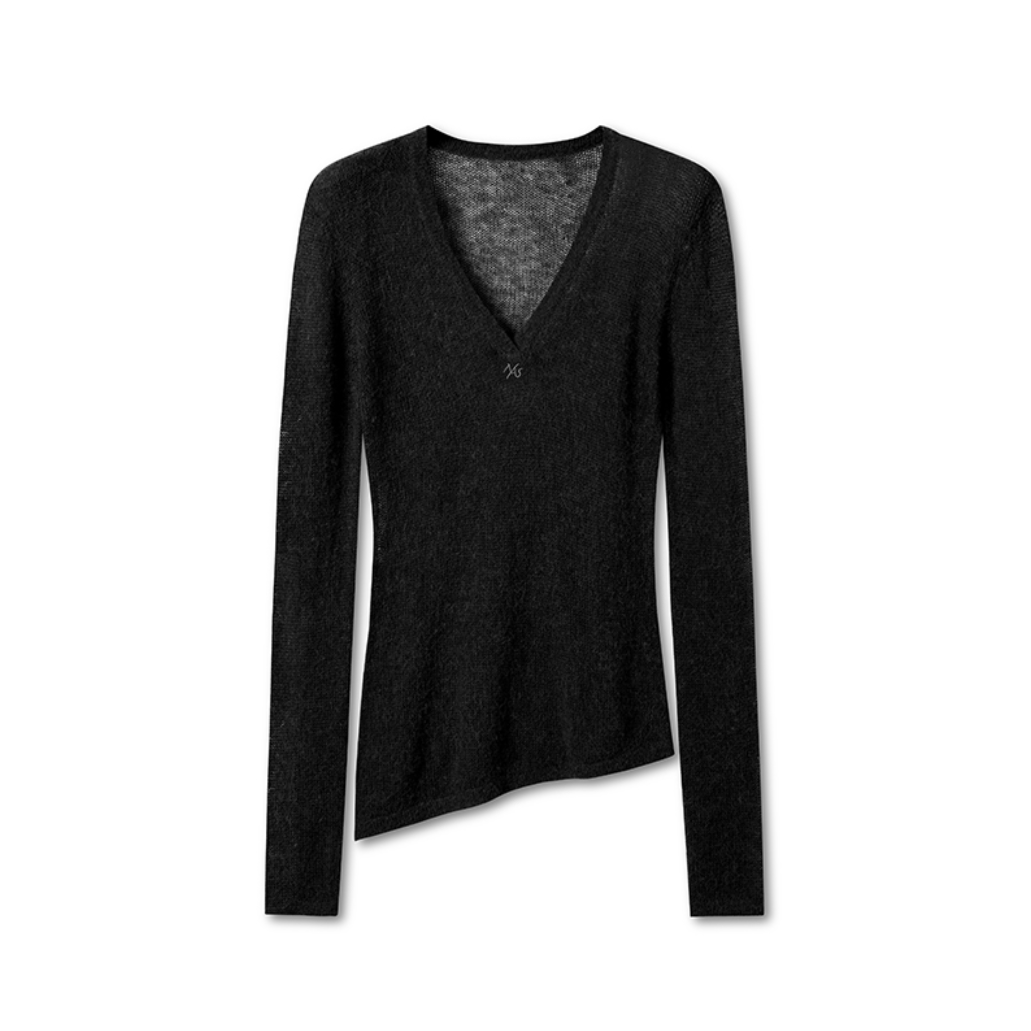 NAWS Megan V - neck Sweater in Black | MADAX