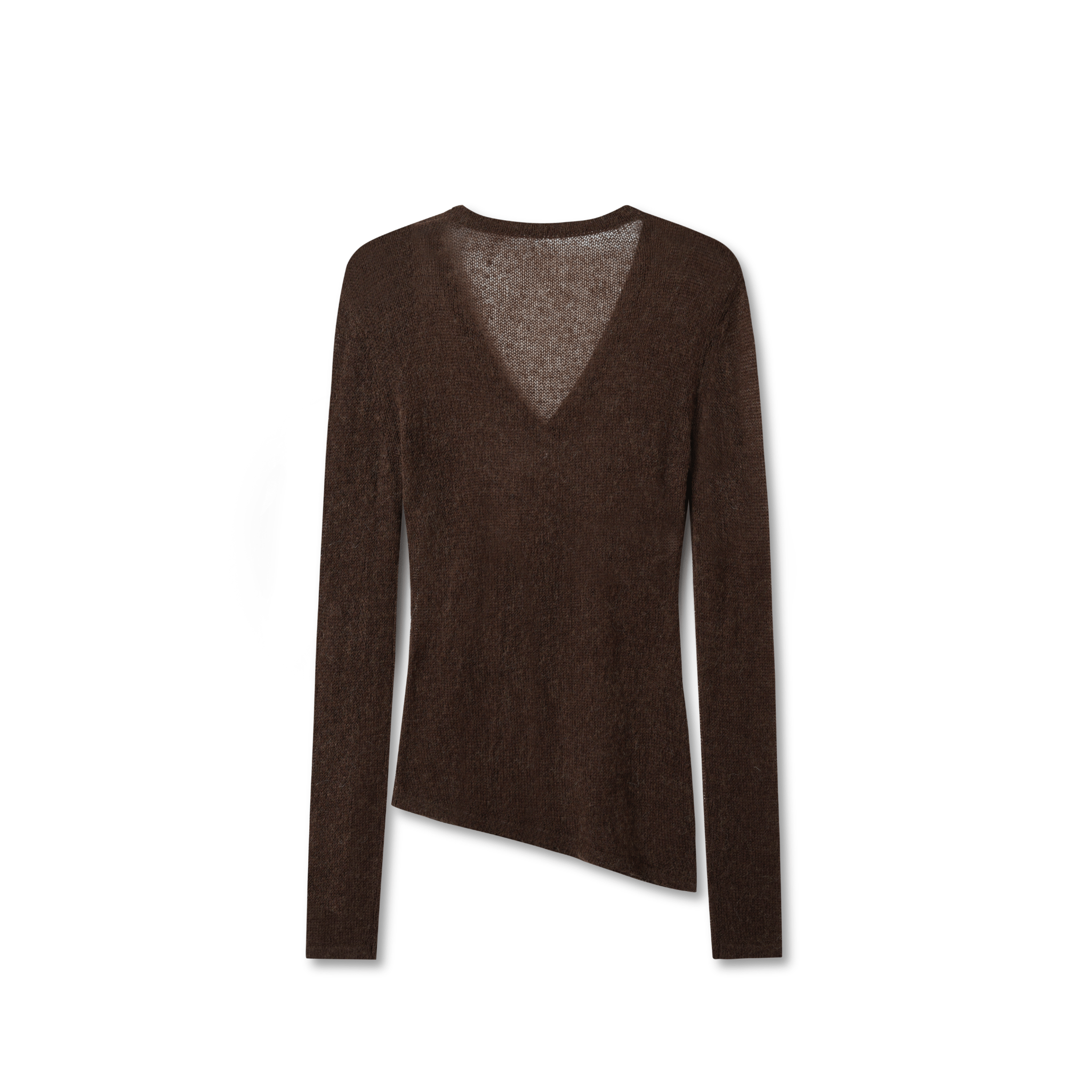 NAWS Megan V - neck Sweater in Brown | MADAX