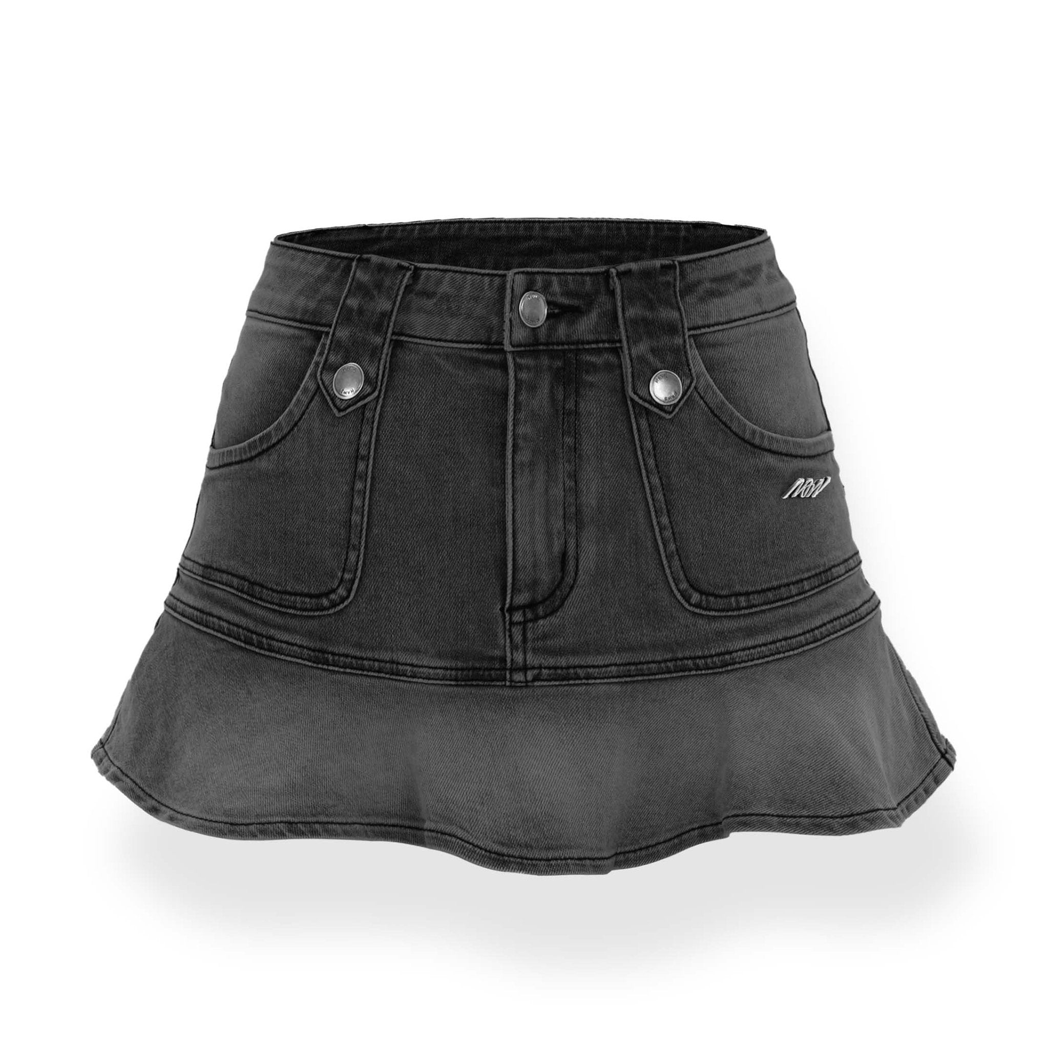 NAWS Mermaid Denim Skirt Black | MADA IN CHINA