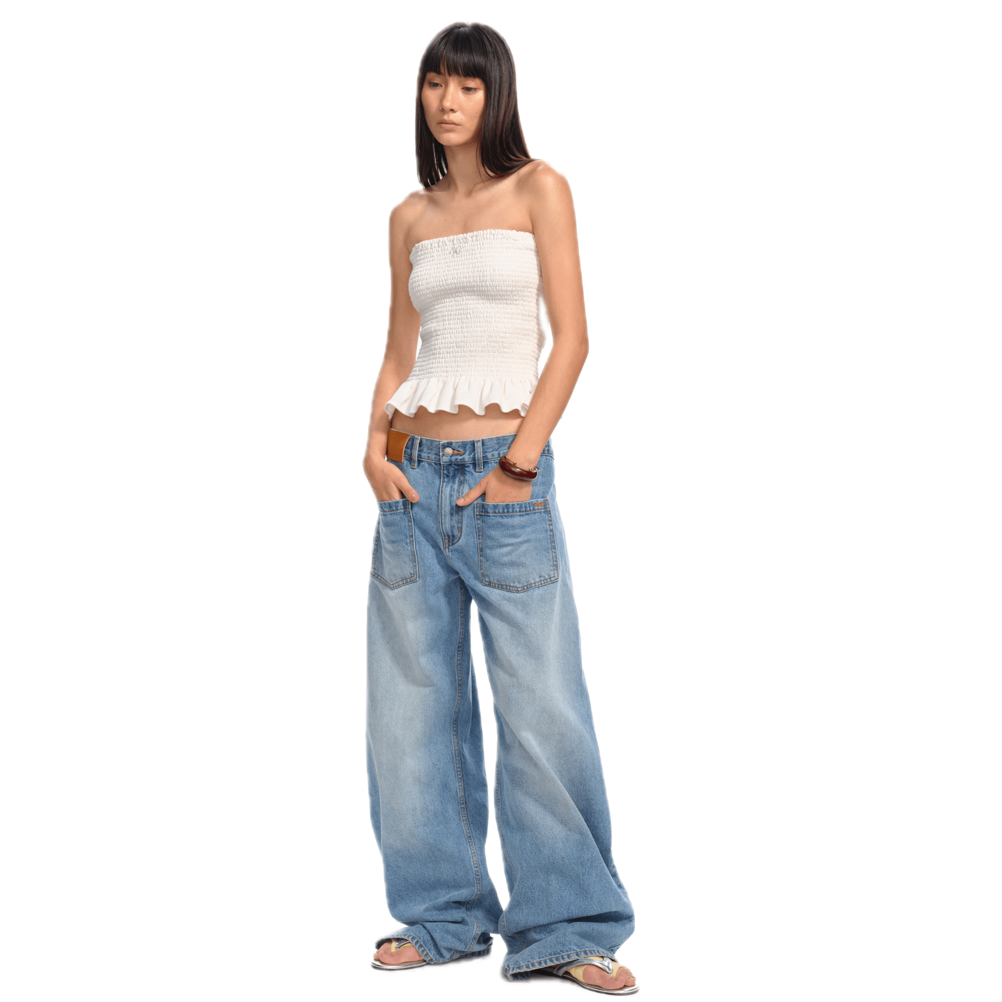 NAWS Mermaid Tube Top in White | MADAX