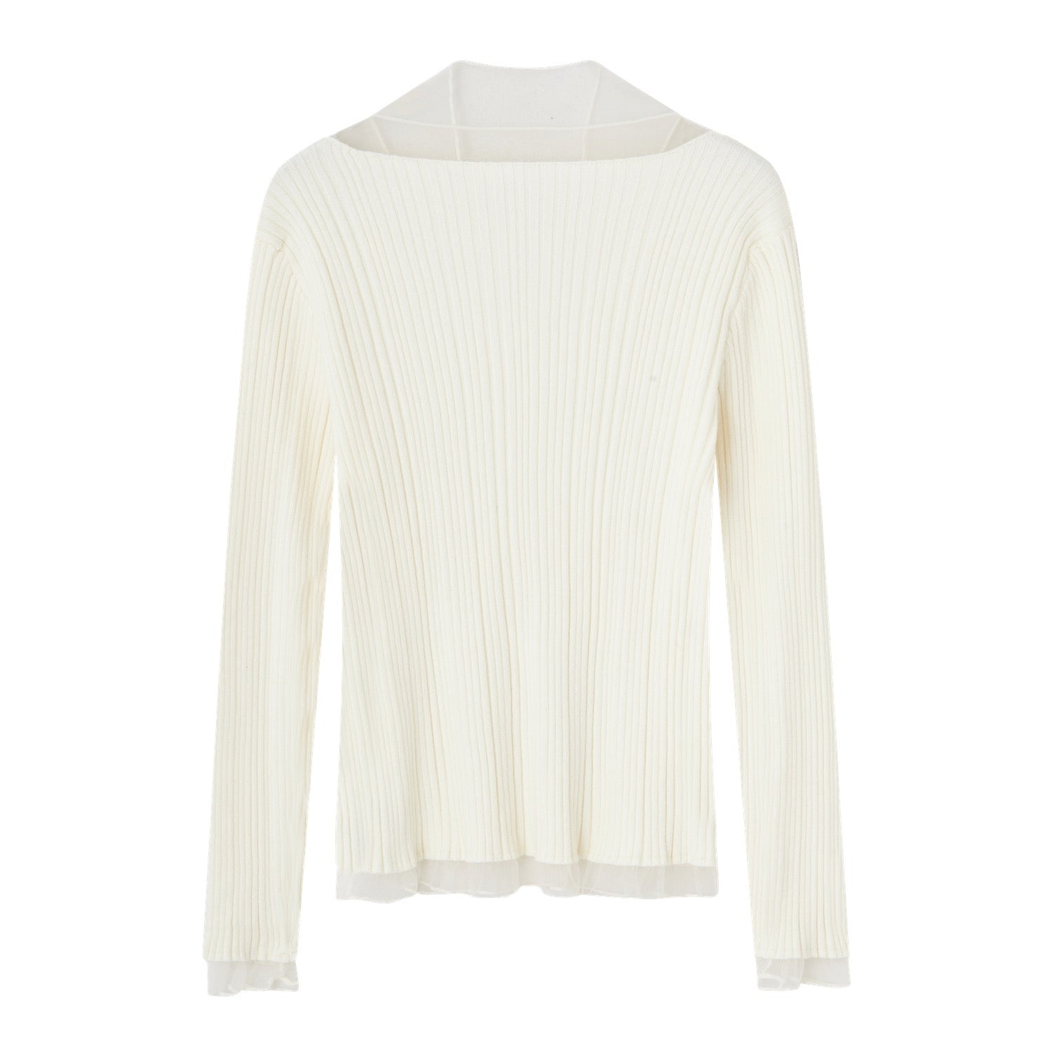 SOMESOWE Mesh Panel High - Elastic Base Layer Top In White | MADAX