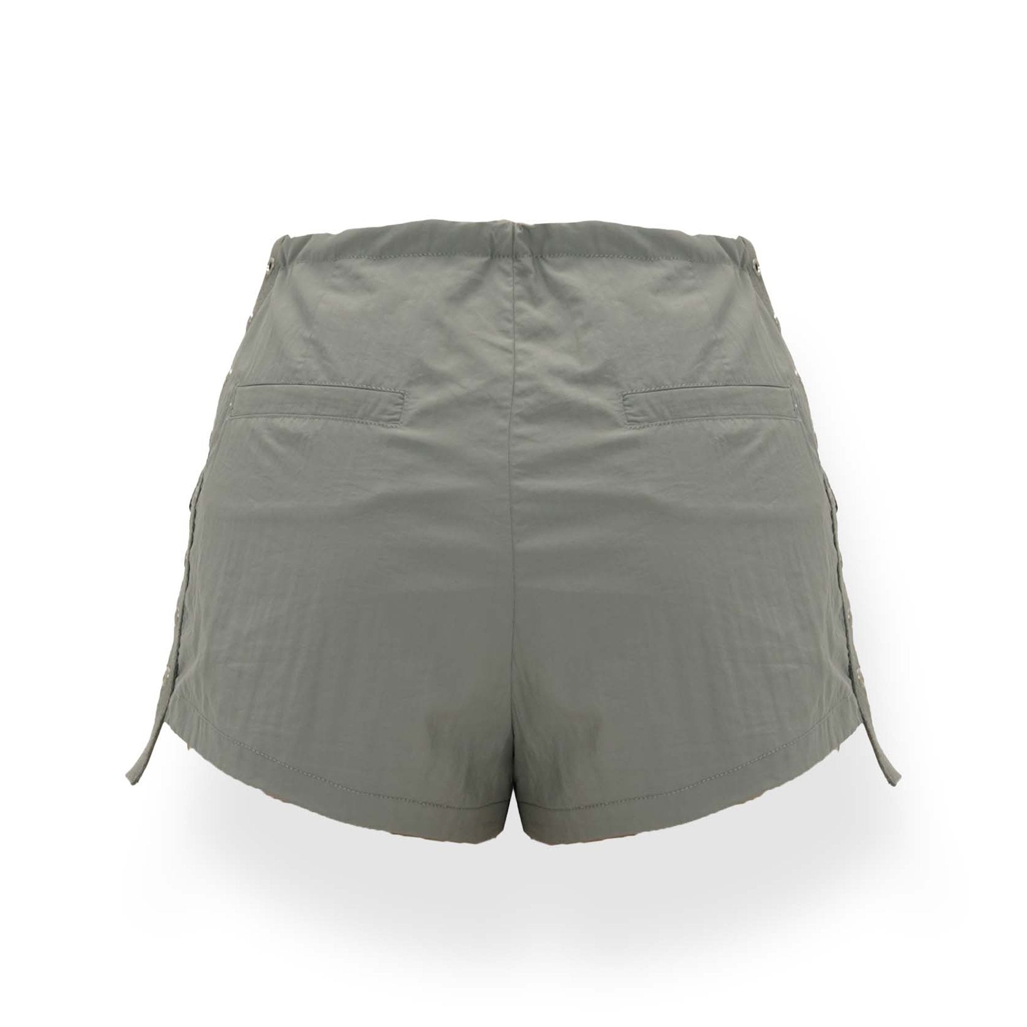 NAWS Mid - Rise Drawstring Casual Shorts Gray | MADA IN CHINA