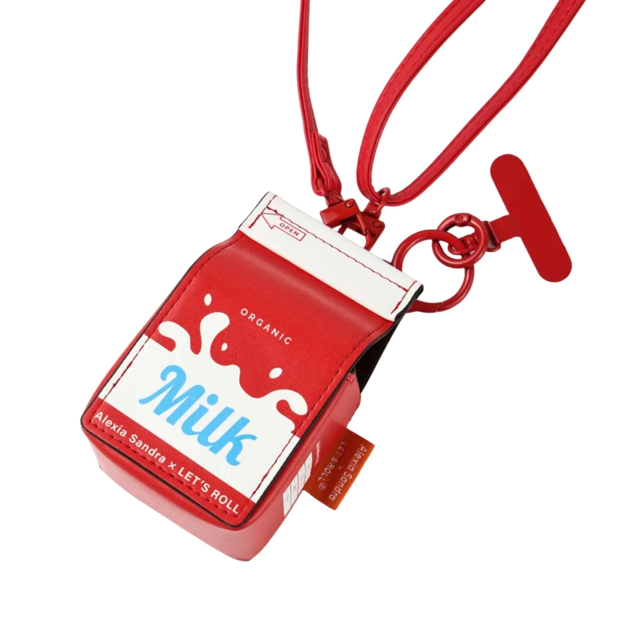 Alexia Sandra Milk Carton Shaped Ornament In Red/White | MADAX