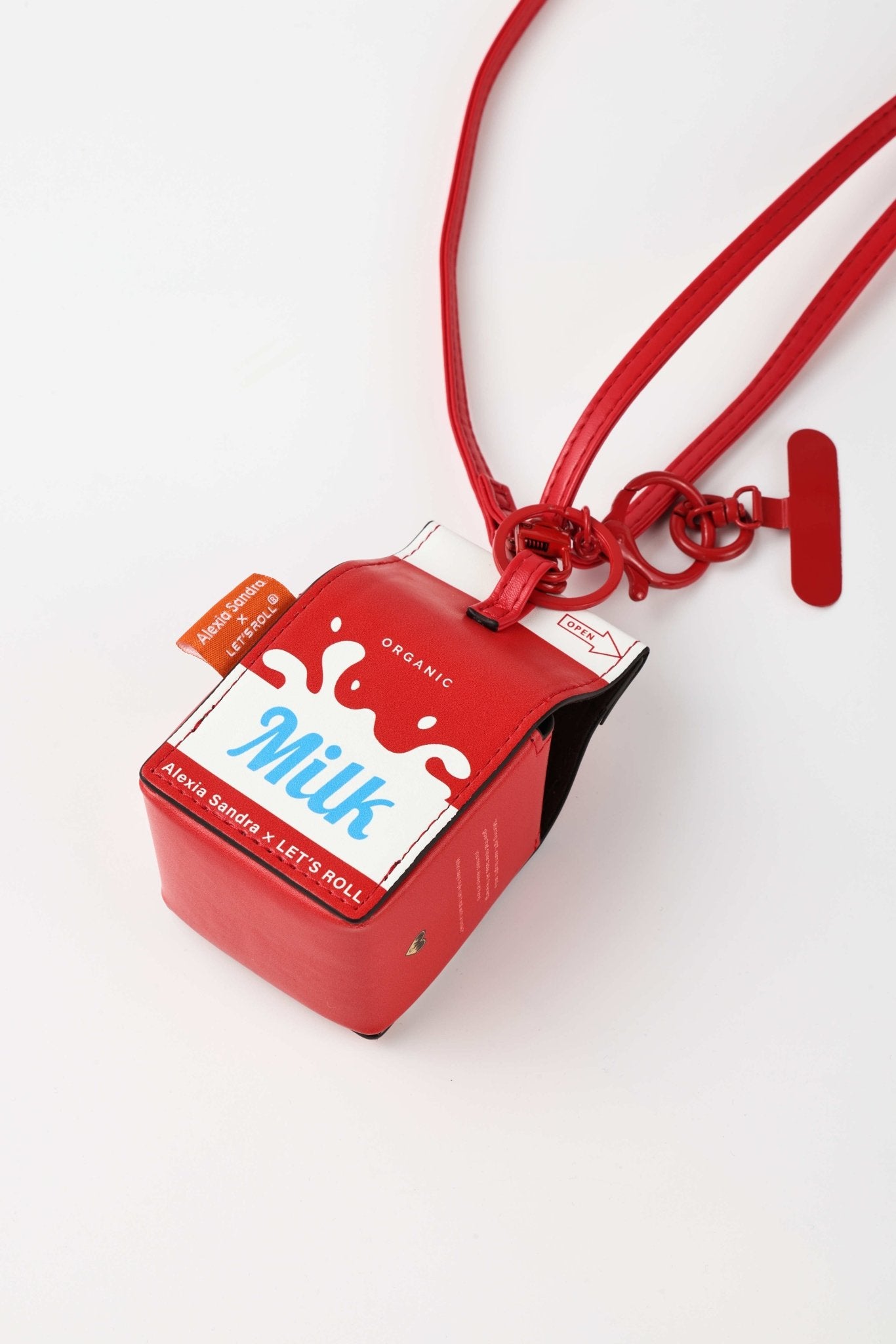 Alexia Sandra Milk Carton Shaped Ornament In Red/White | MADAX