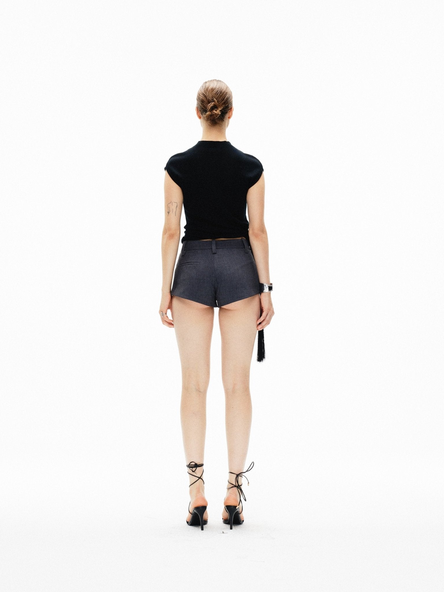 ARTE PURA Mini Shorts In Gray | MADAX
