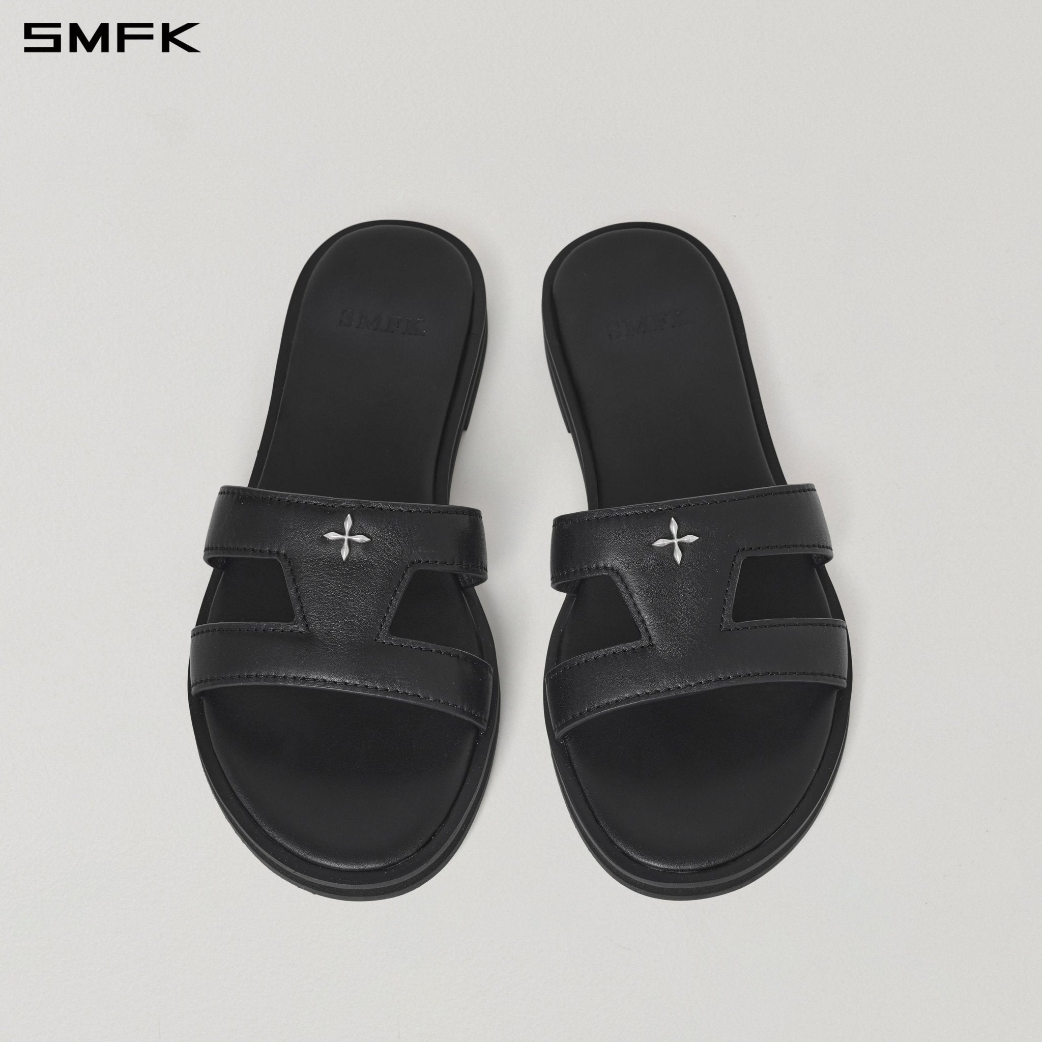 SMFK Mirage Prism Flat Leather Sandal | MADAX