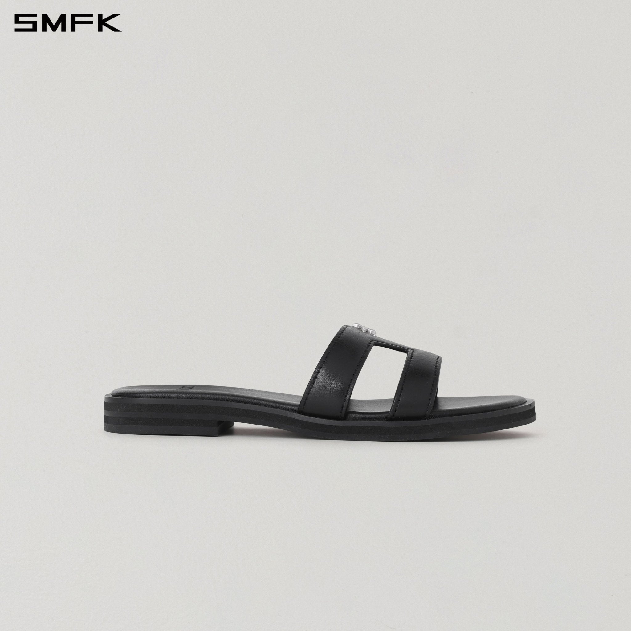 SMFK Mirage Prism Flat Leather Sandal | MADAX