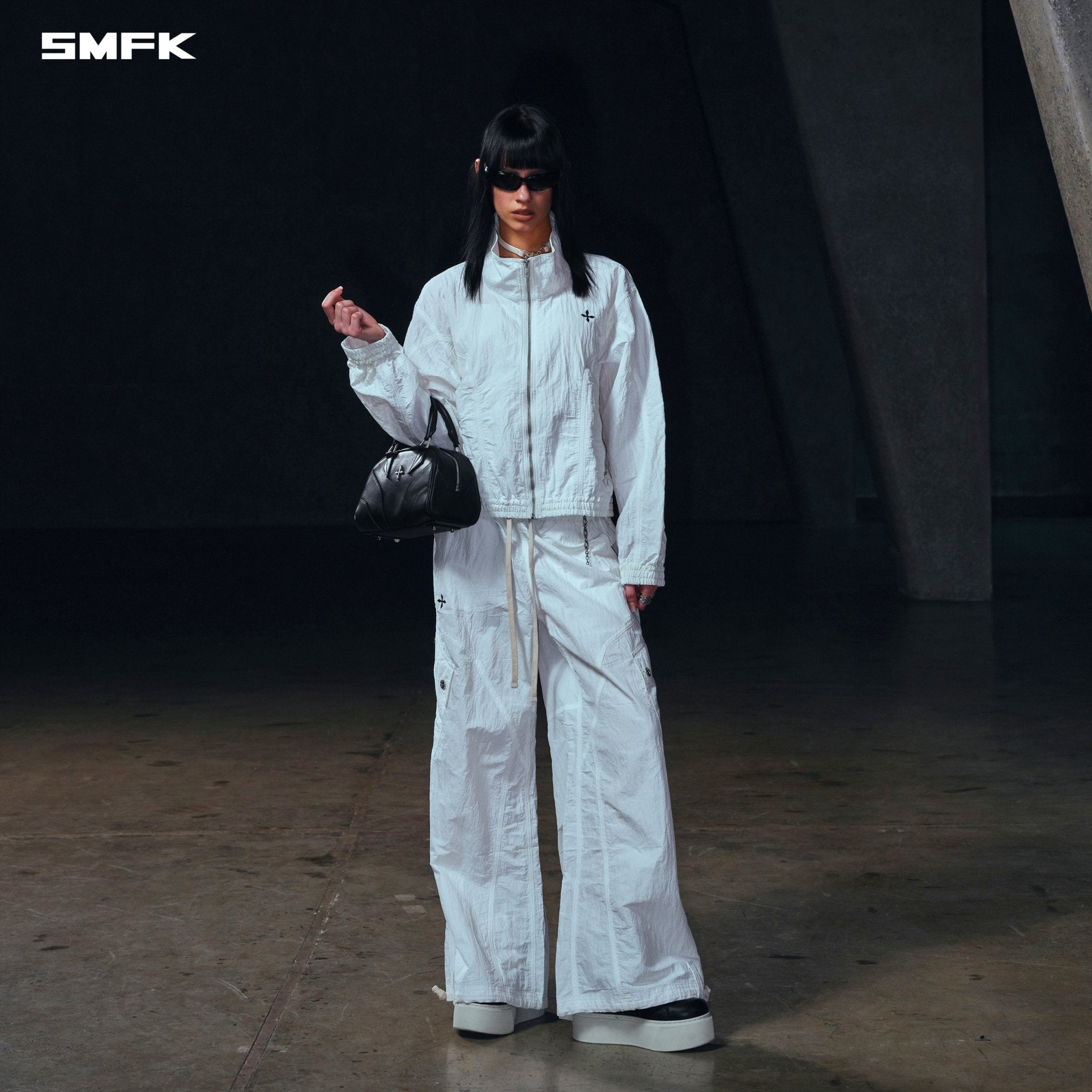 SMFK Mirage Tower Sports Pants In Cloud White | MADAX