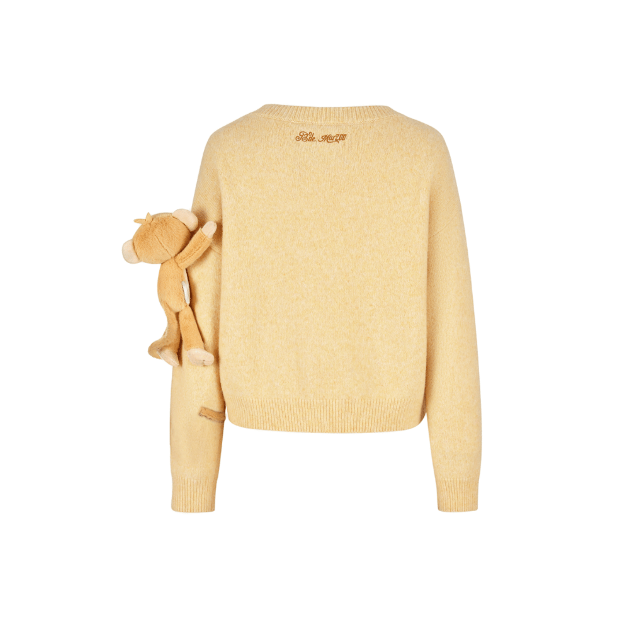 13DE MARZO Monkey Bear Cardigan in Yellow | MADAX