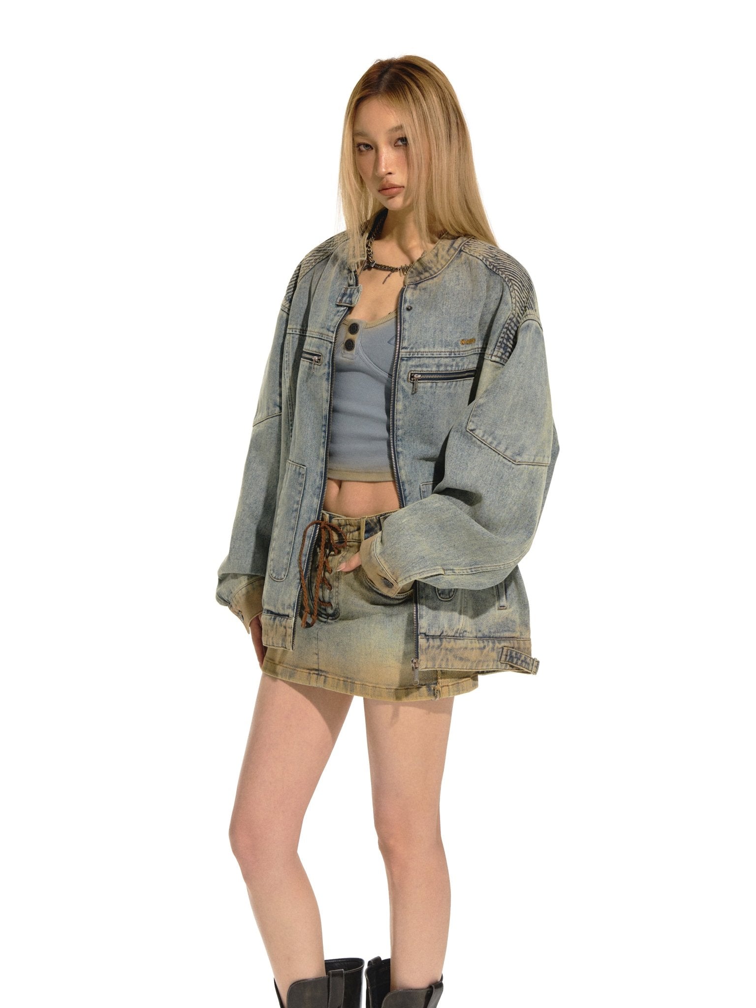 NAWS Mud Biker Denim Jacket | MADAX