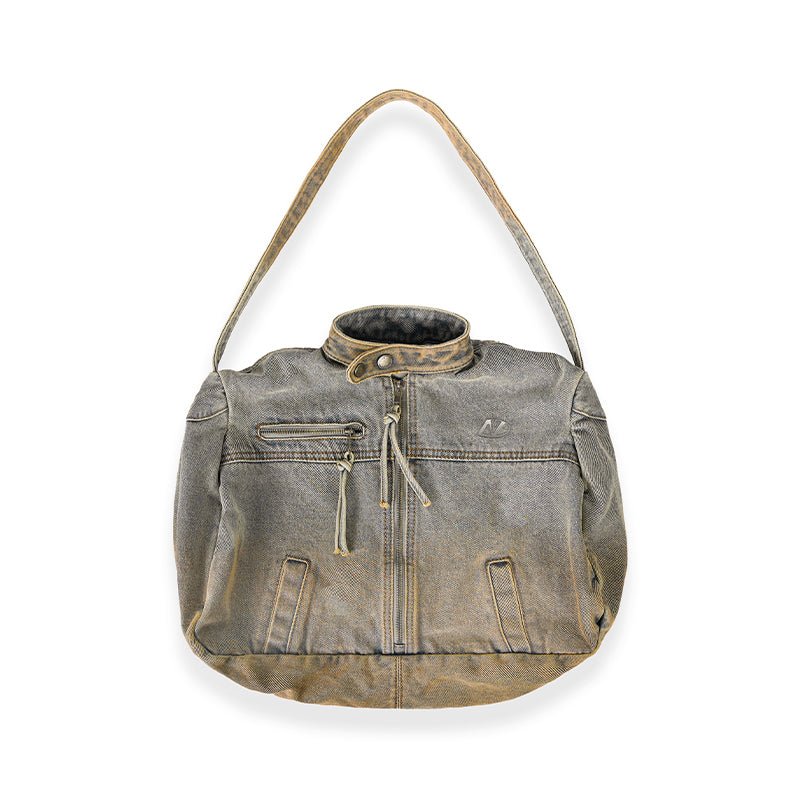 NAWS Mud Denim Jacket Shaped Shoulder Bag | MADAX