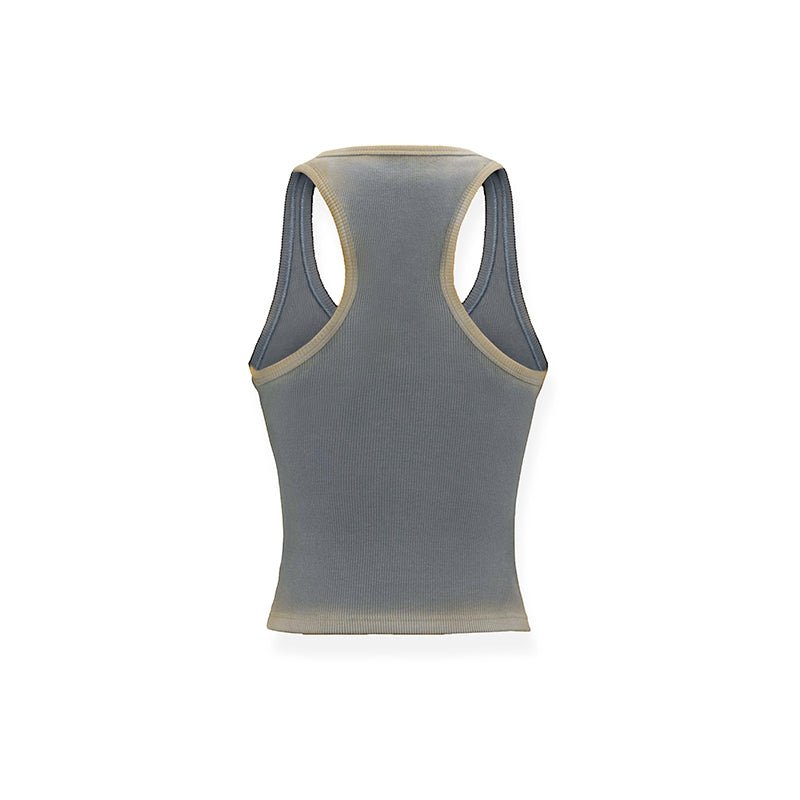 NAWS Mud - dyed Ribbed Tank Top | MADAX