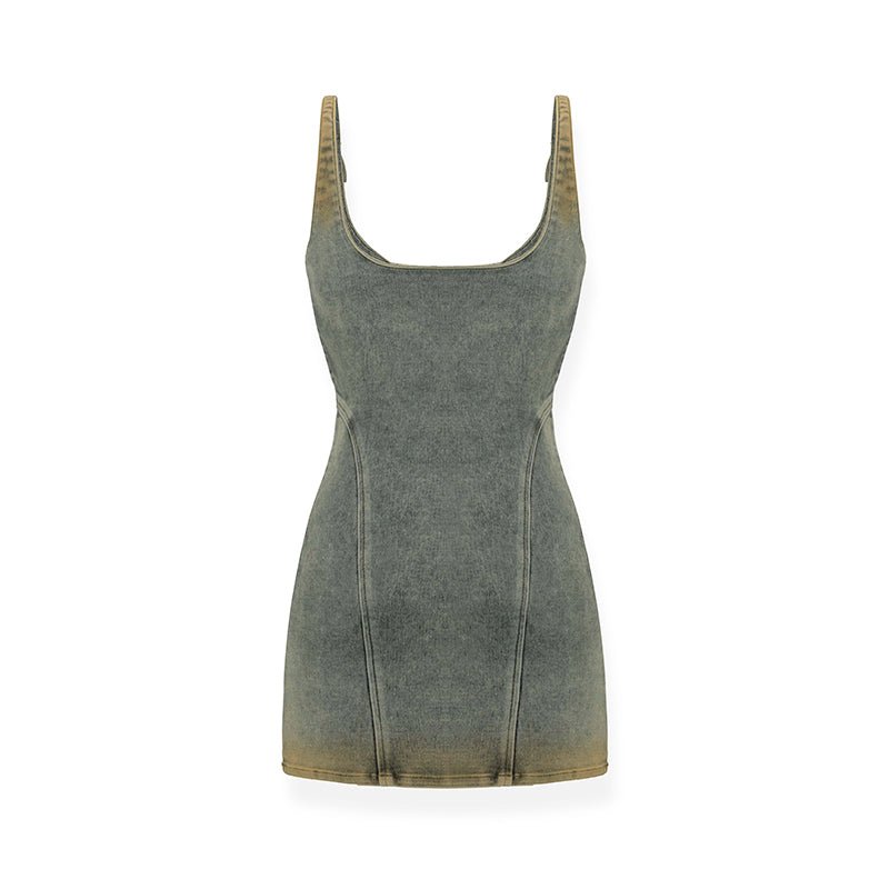 NAWS Mud Hourglass Denim Dress | MADAX