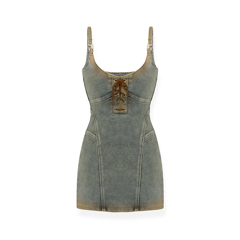 NAWS Mud Hourglass Denim Dress | MADAX