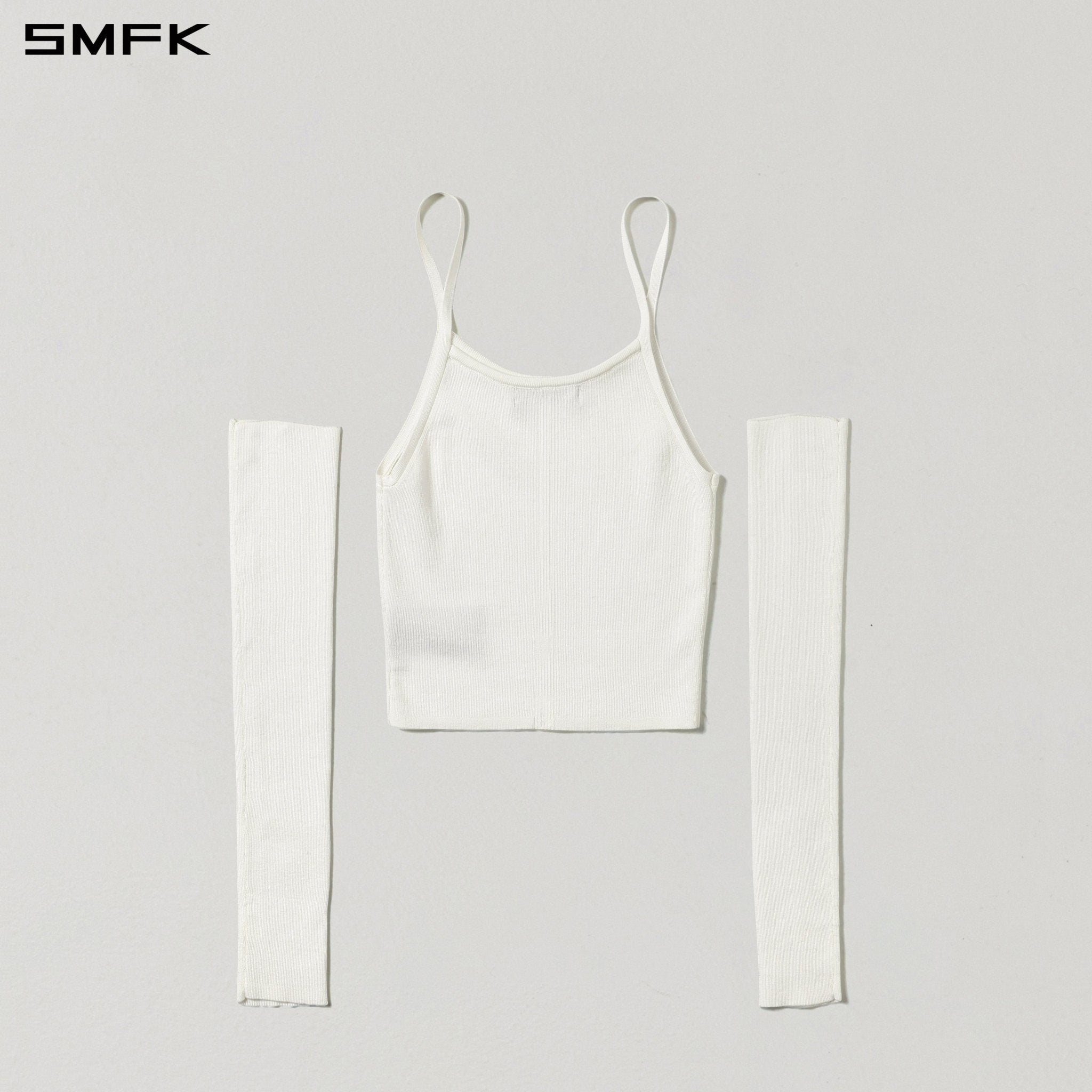 SMFK Myth Seer Slim Knit Camisole in White | MADAX