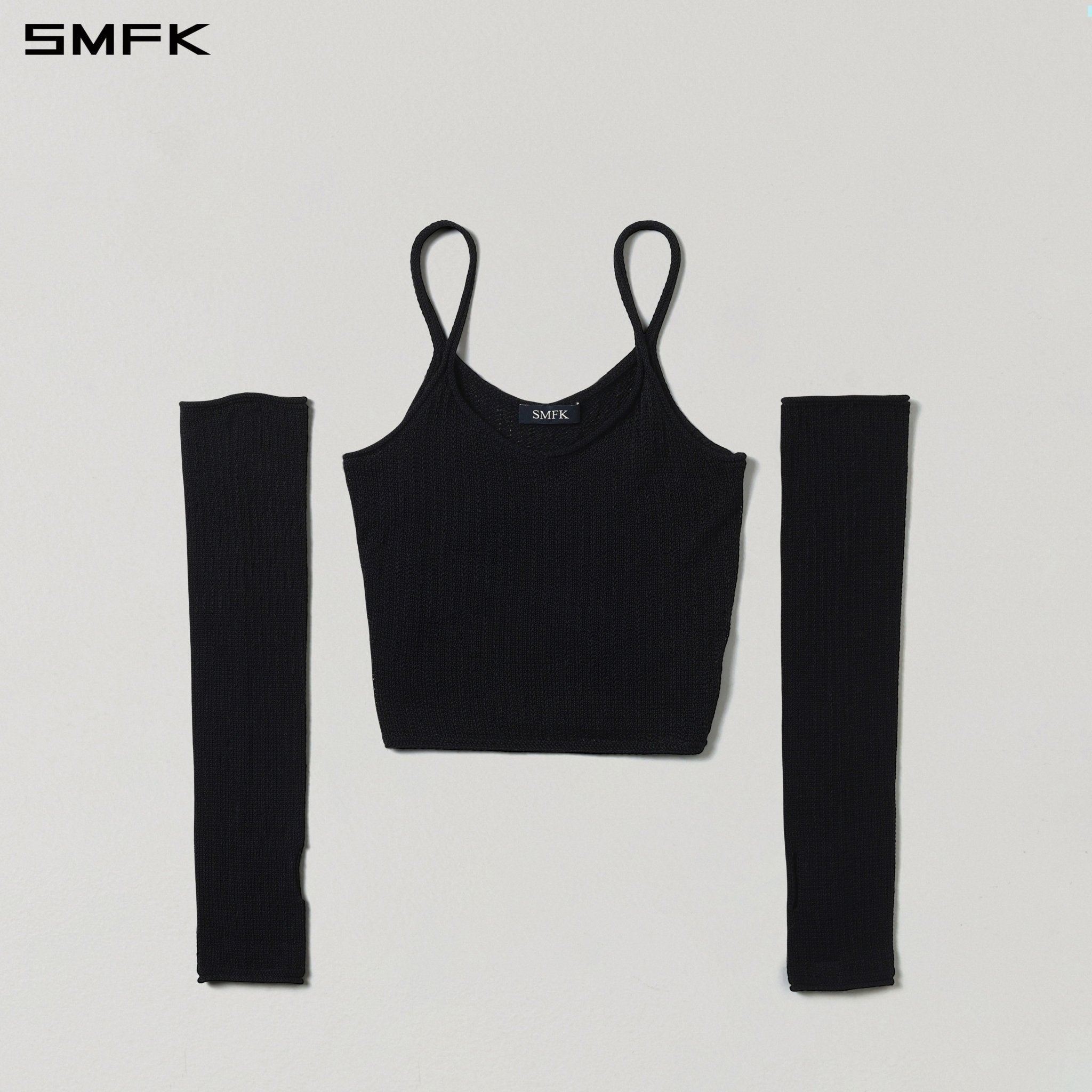 SMFK Myth Siren Cruise Knit Camisole Suit in Black | MADAX